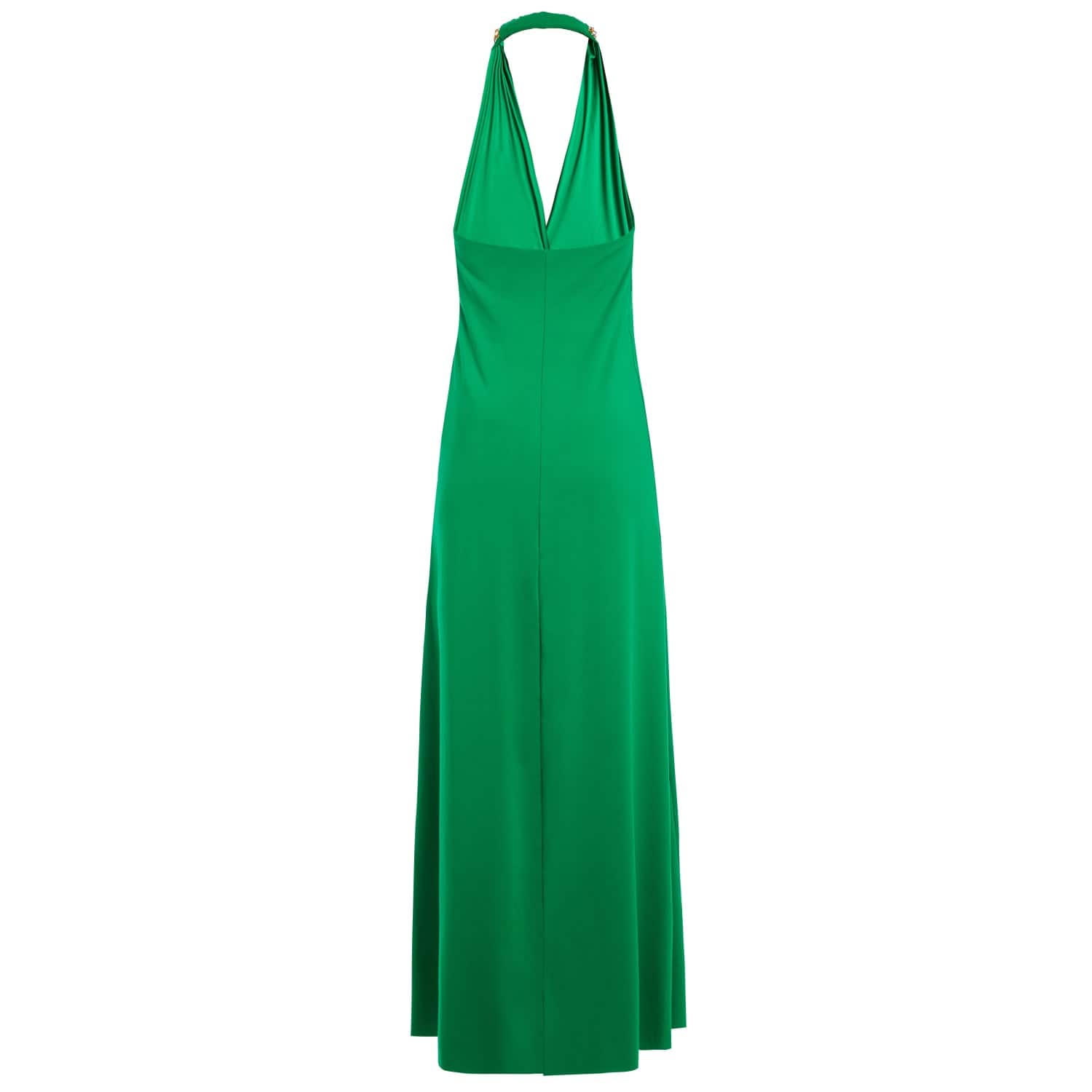 Sophia Gold Chain Maxi Dress In Green | N'Onat | Wolf & Badger