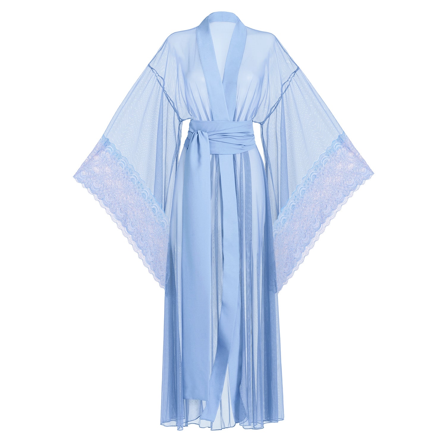 Luciela Women's Blue Bell-sleeved Kimono In Blue