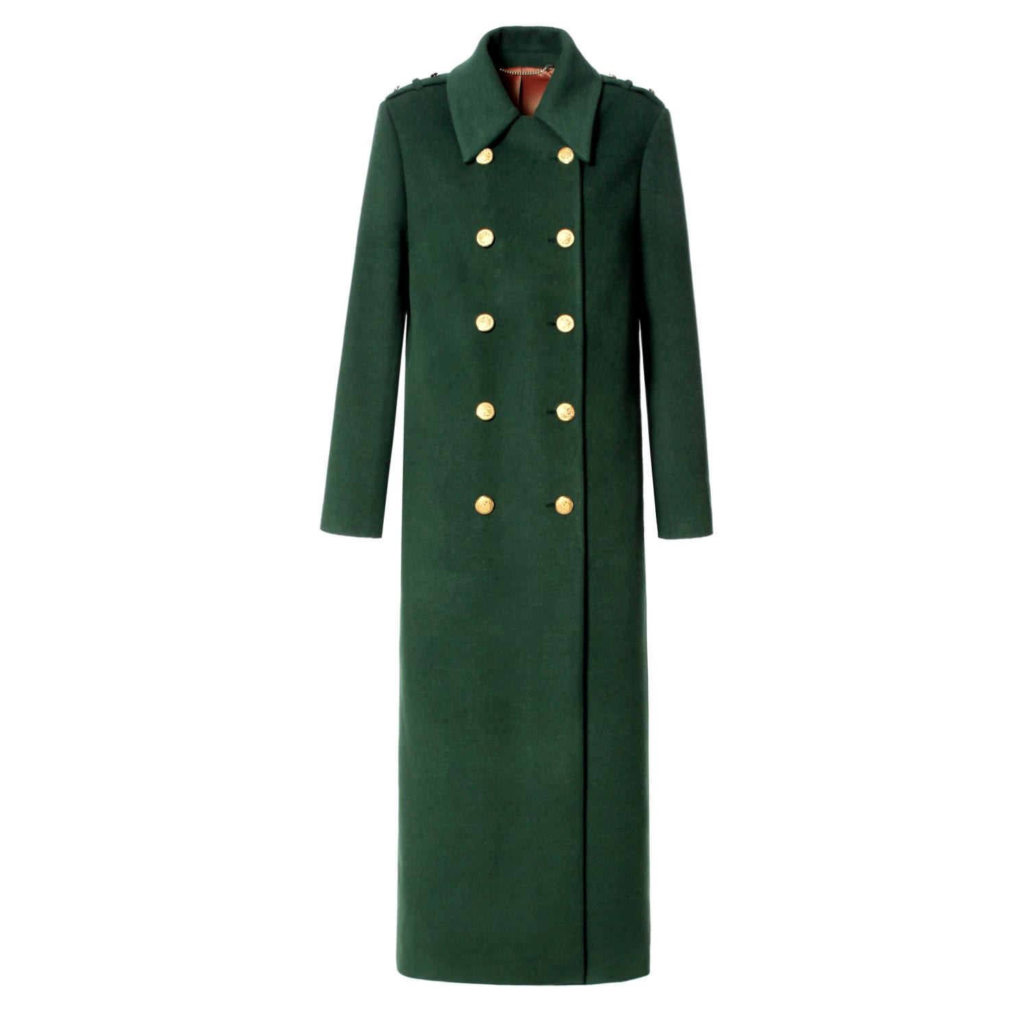 Women’s Nastasia Evergreen Maxi Military Coat Extra Small Aggi