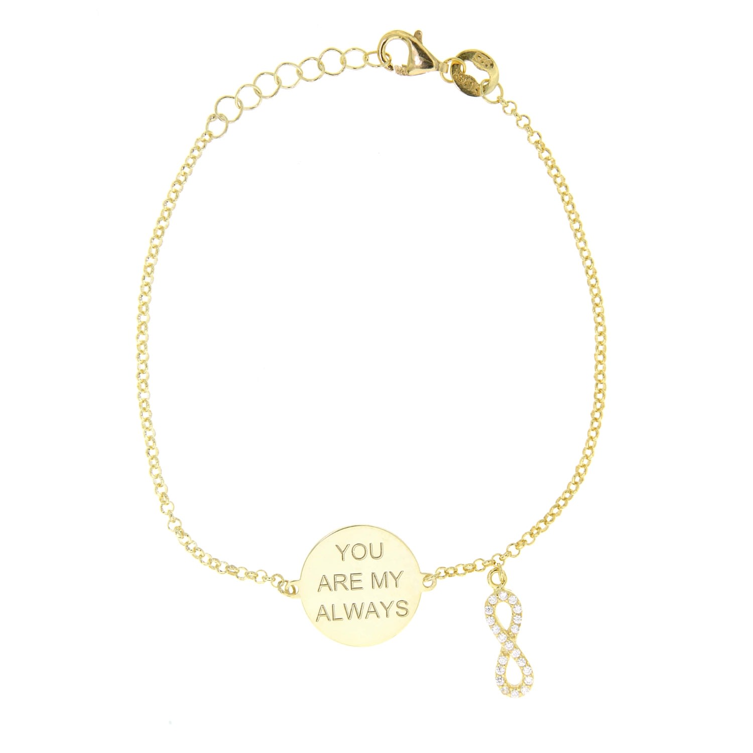 Women’s Gold My Always Infinity Bracelet In Yellow Cosanuova