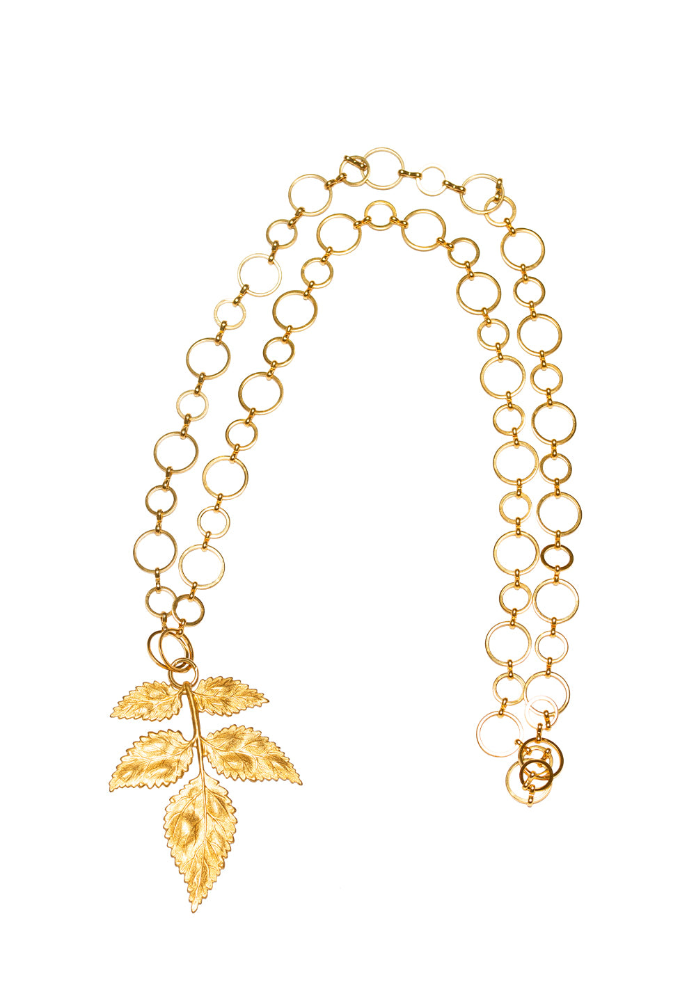 Pat’s Jewelry Women's Gold Leaf Necklace