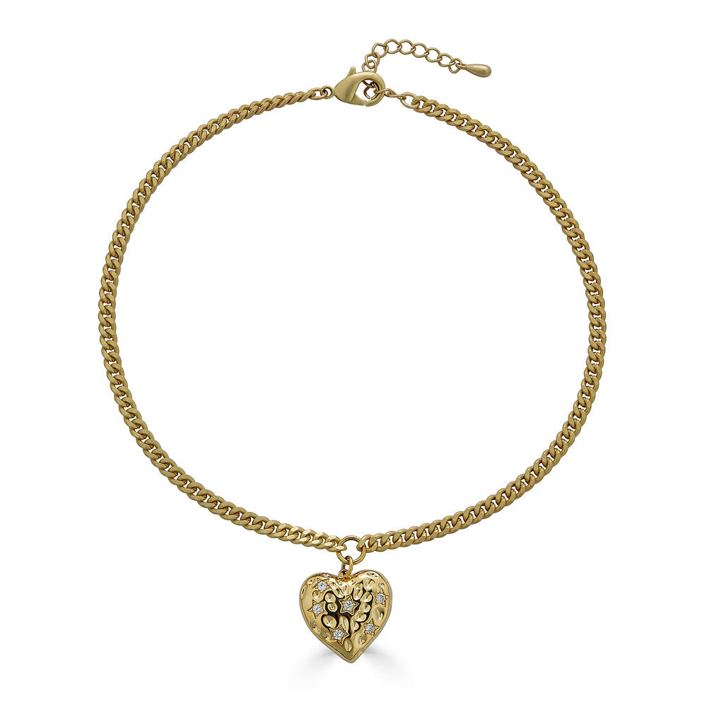 Loni Paul Jewelry Women's Gold Big Heart Necklace In Gold