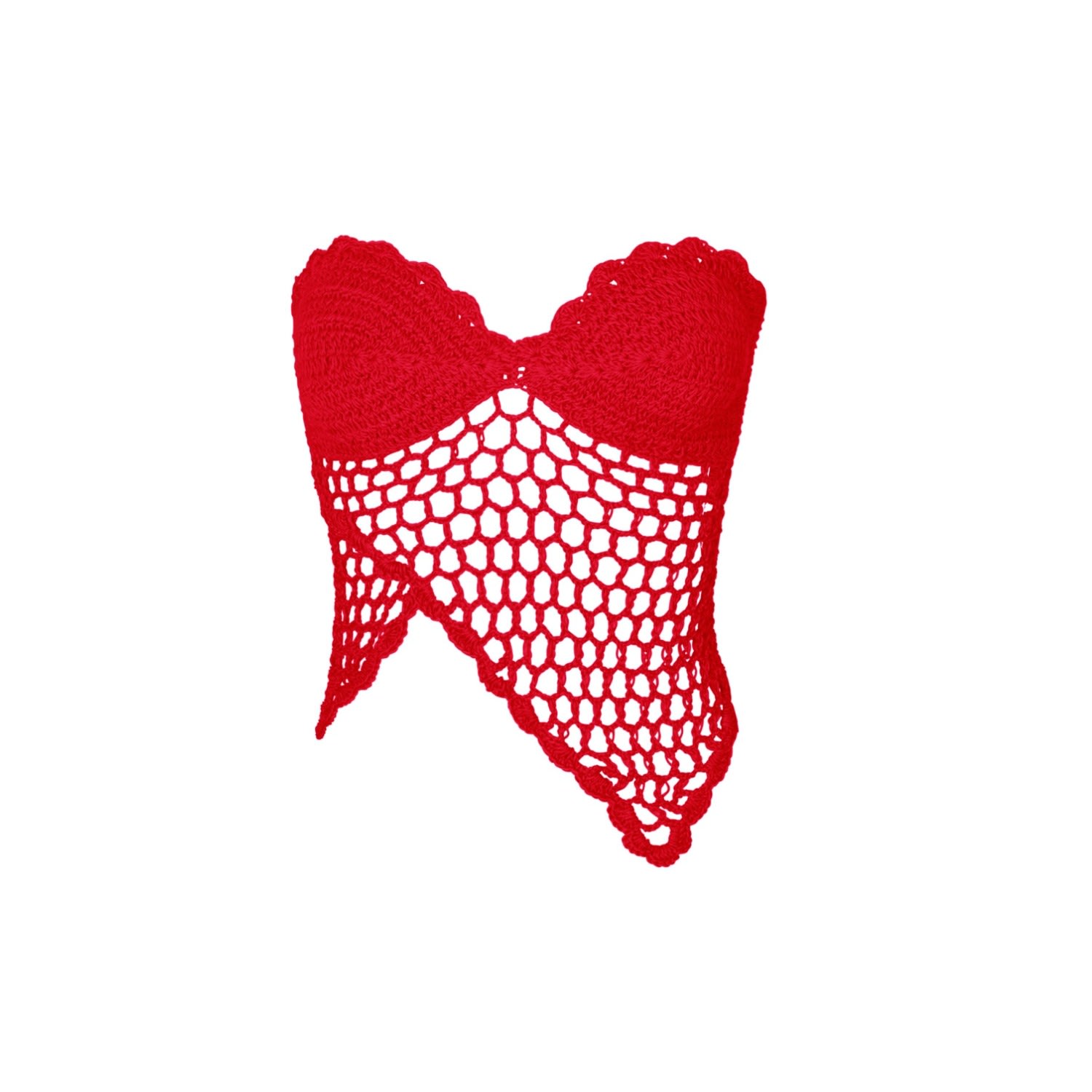 Women’s Red Coco Bustier - Cherry Large Shondel