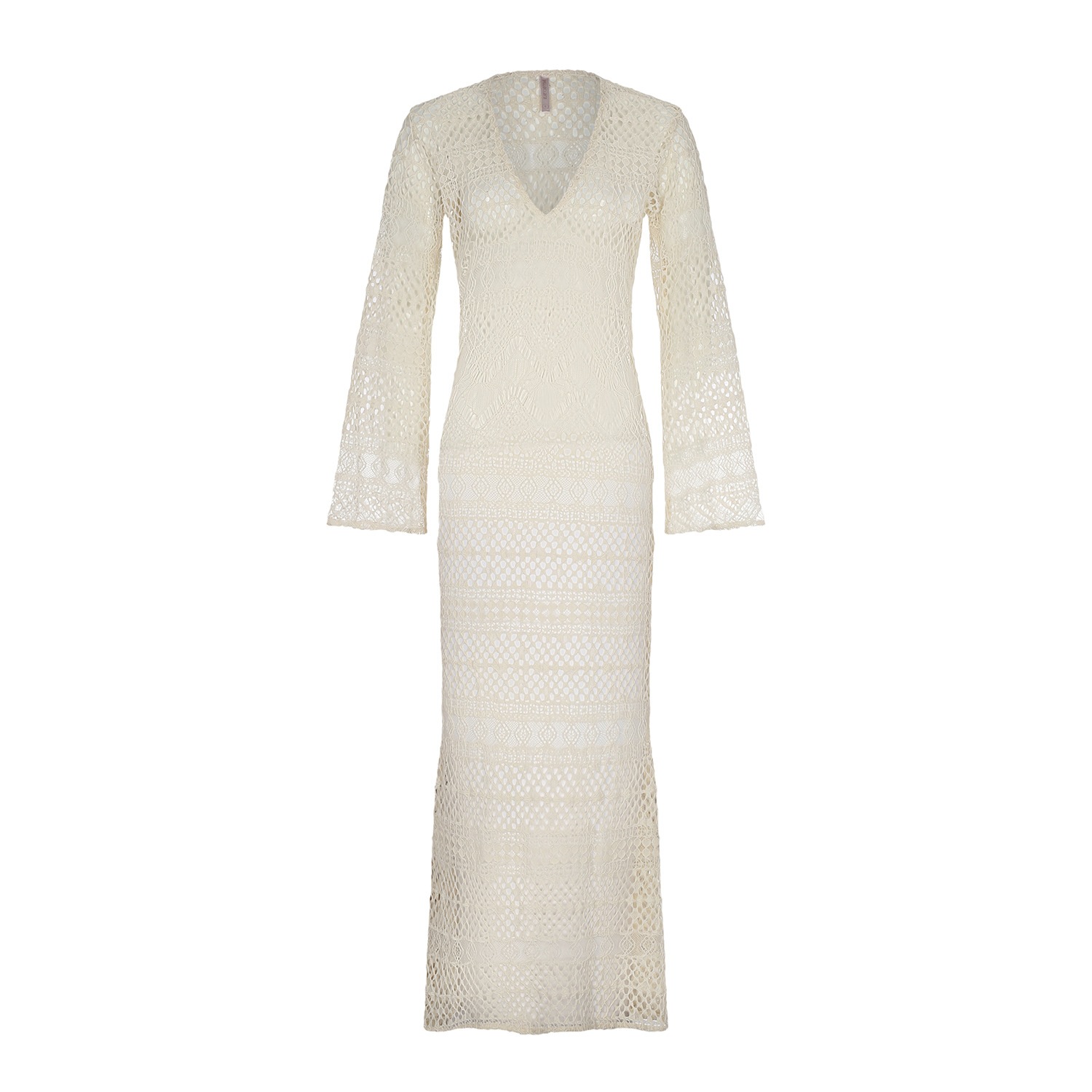 Aguaclara Women's White Vanilla Long Dress In White