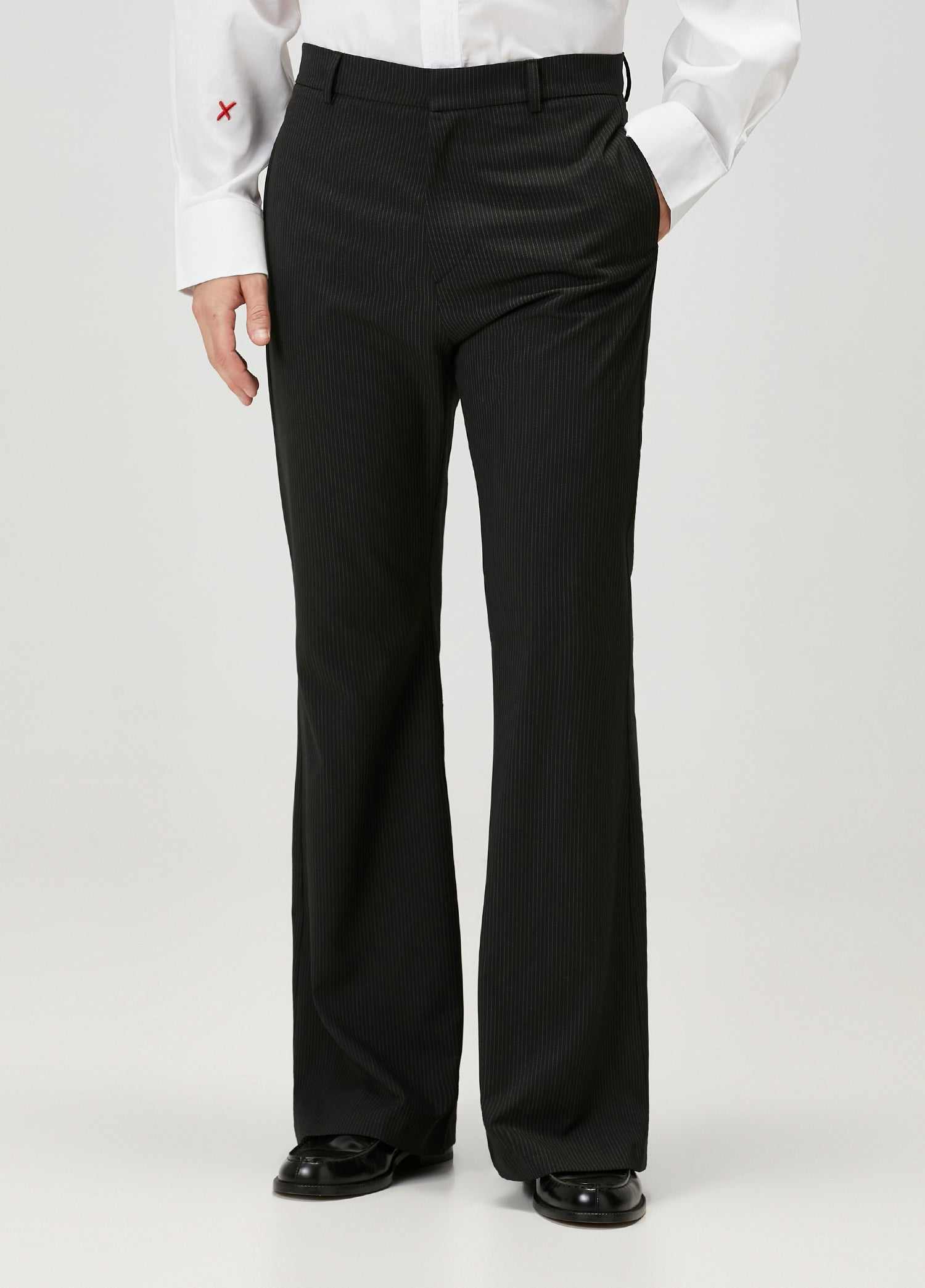 black flared dress pants men Jones - Black - Slim Fit Flare Pants