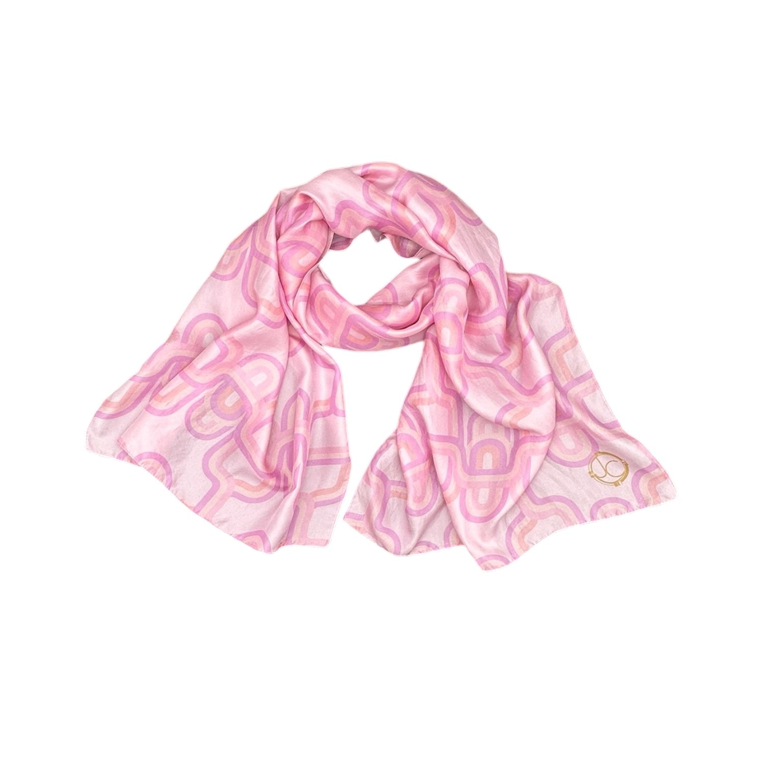 Julia Clancey Women's Pink / Purple Lydy Fondant Silk Scarf