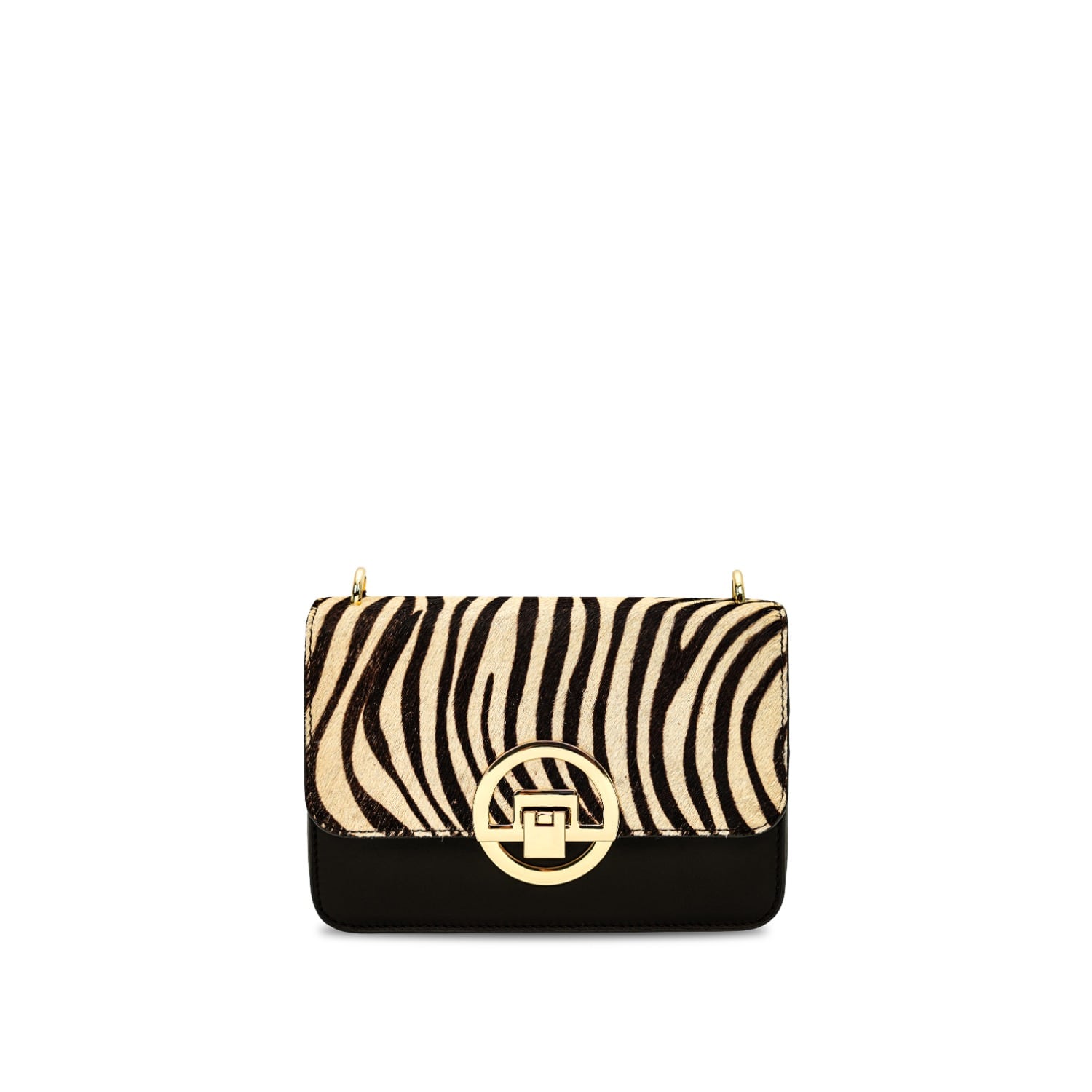 Women's Brown The Tilly Zebra Hair-On Leather Bag | One Size | Apatchy London