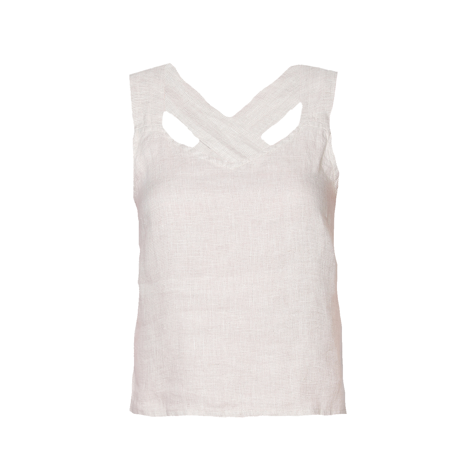stjerneborg ステルネボリ Linen tank top Crossback Button Up Linen Tank Linen Top | Reistor | Wolf