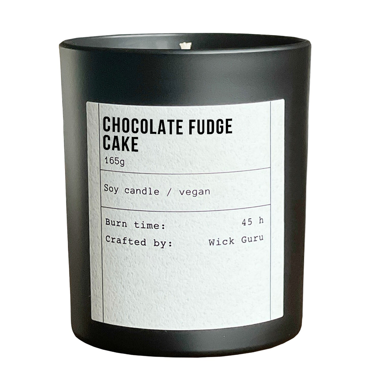 Wick Guru Black / Neutrals / White Chocolate Fudge Cake Scented Candle – Sweet & Creamy Scents In Multi