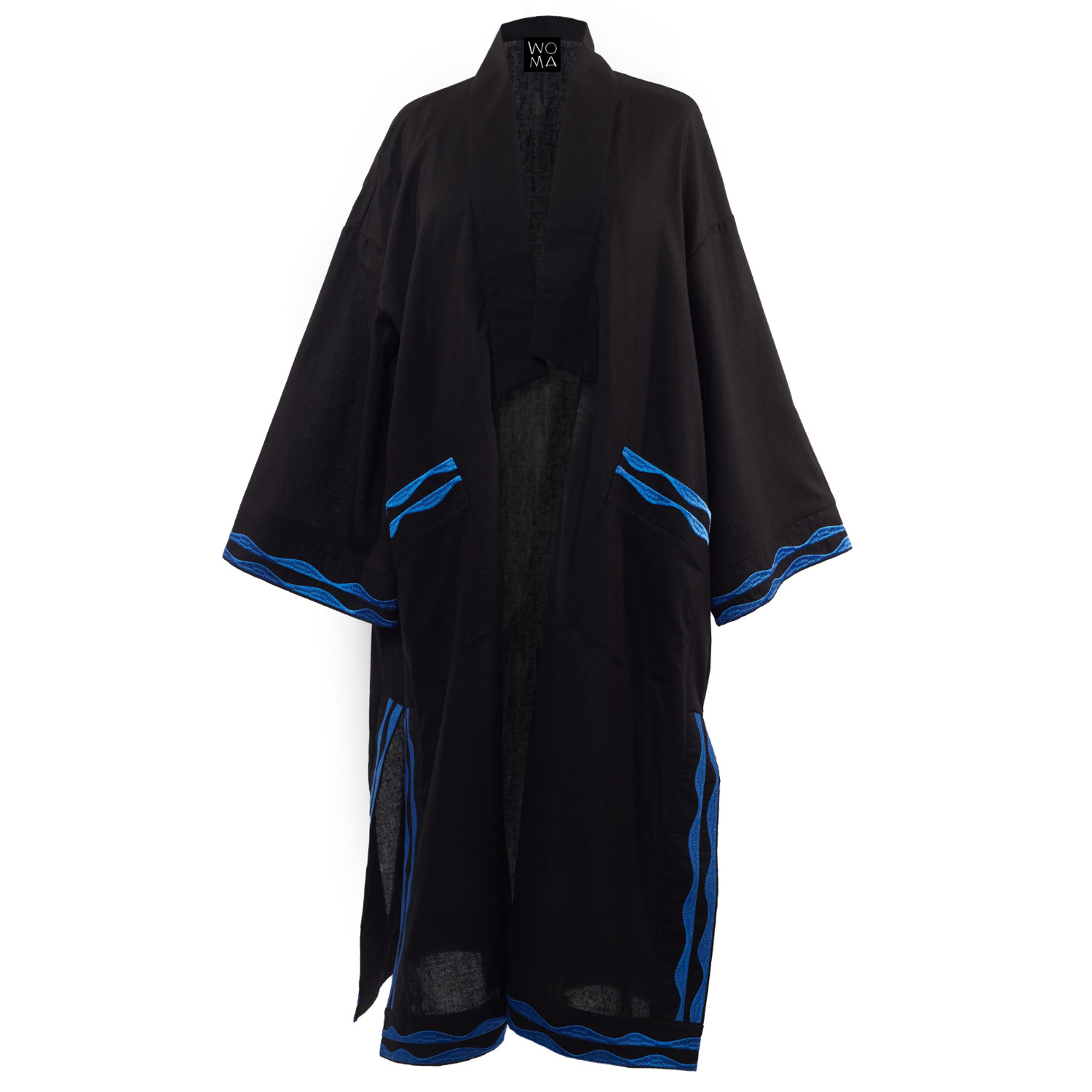 Women’s Black Sundial Robe One Size Wo-Ma