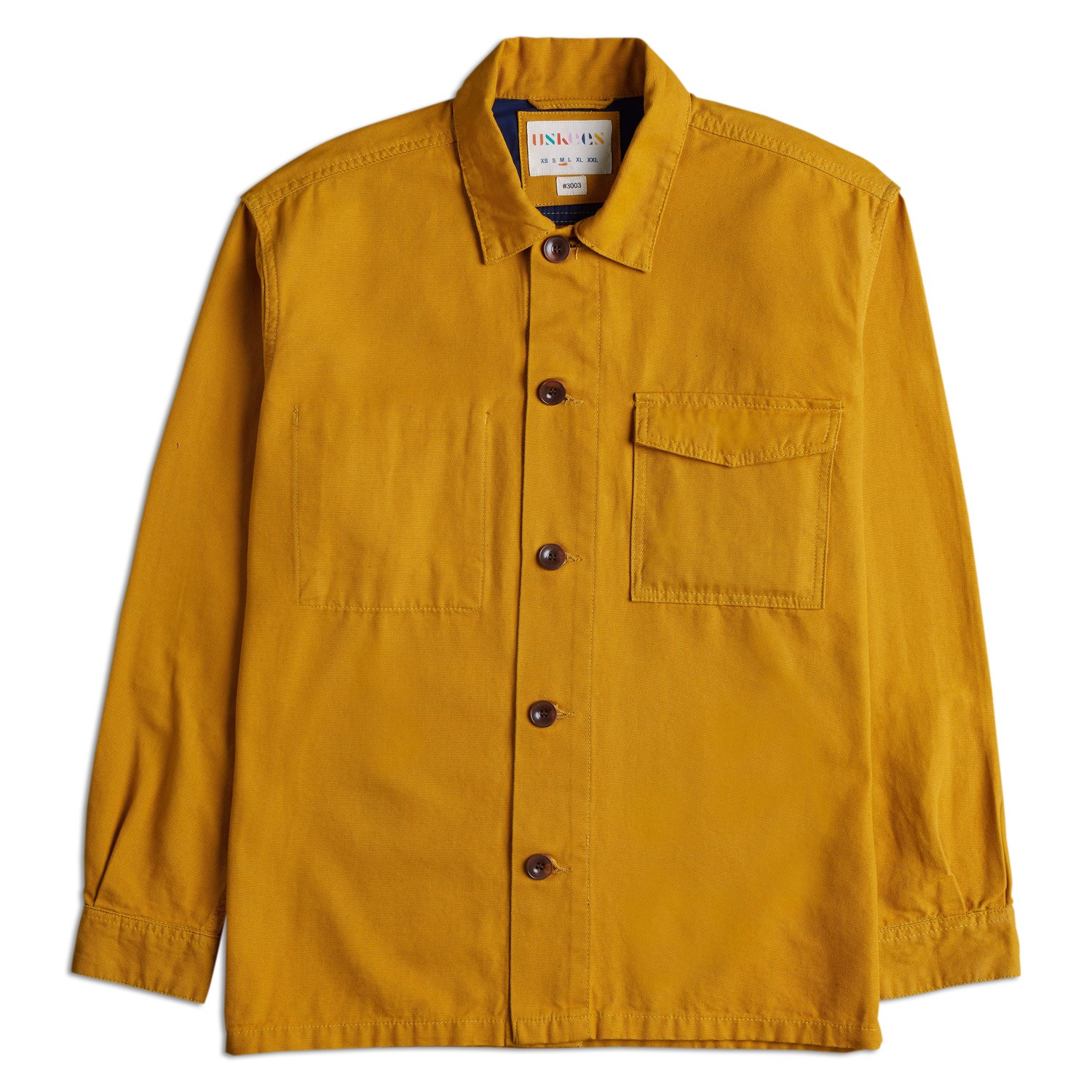 Men’s Yellow / Orange The 3003 Buttoned Workshirt - Yellow Medium Uskees