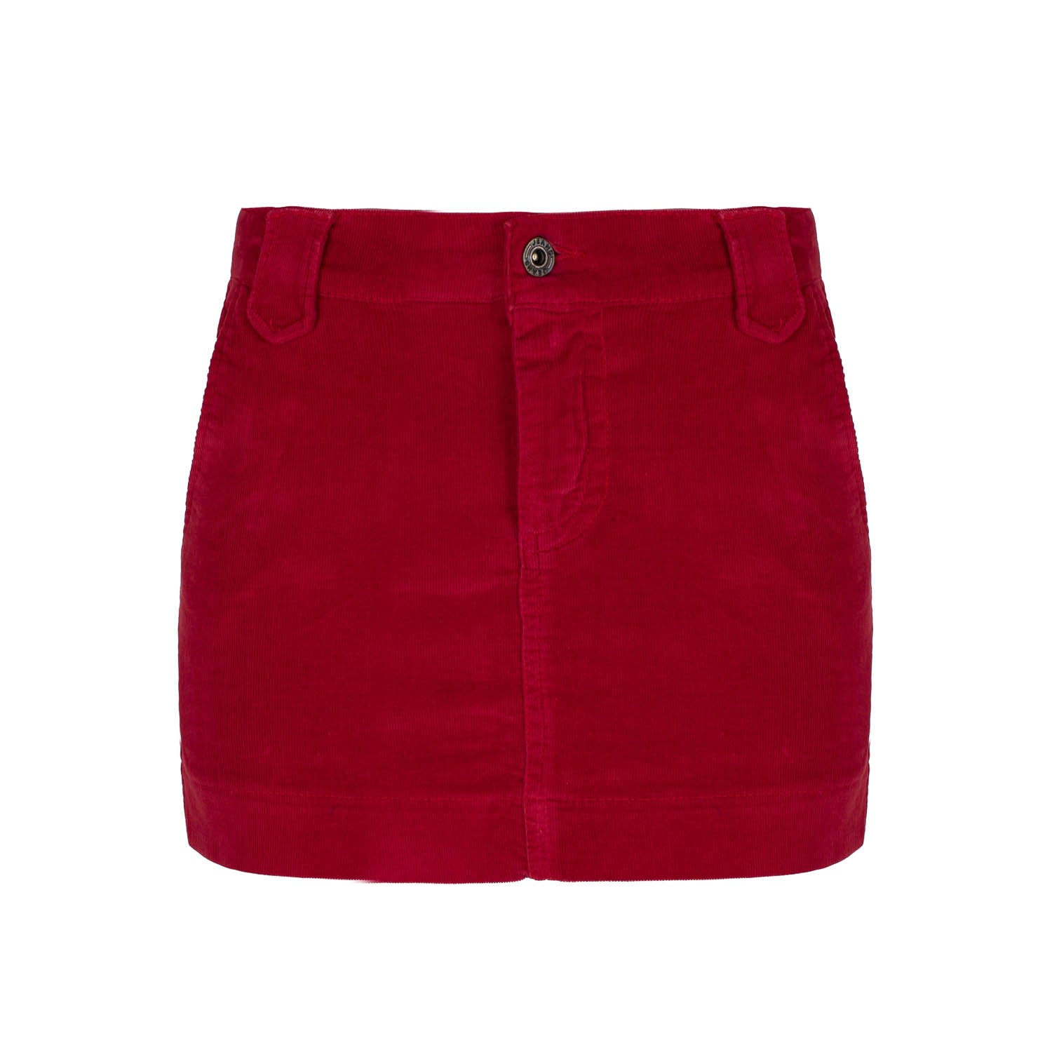 Conquista Women's Red Velvet Micro Mini Skirt In Red