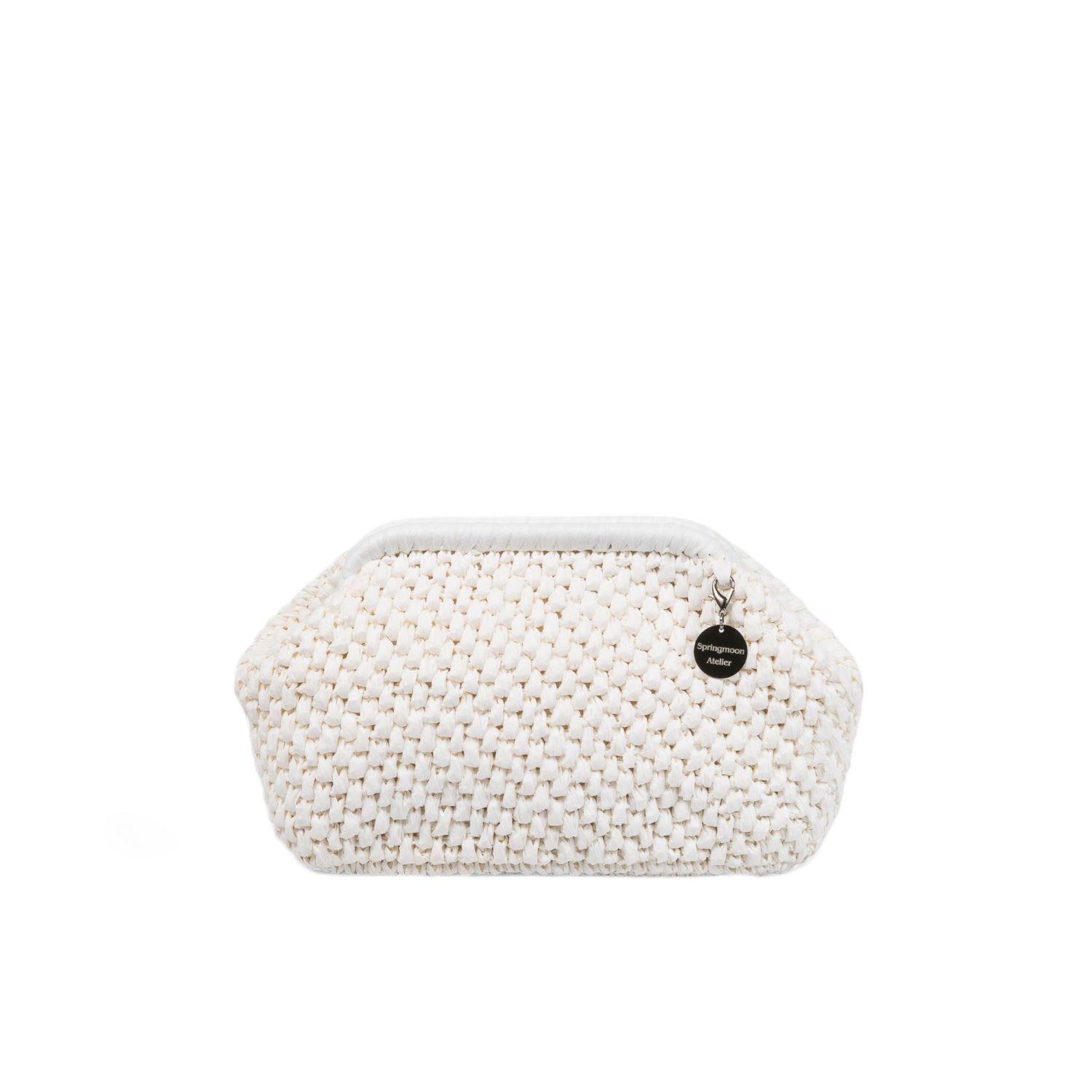 Springmoonatelier Women's Abudance White Raffia Bag