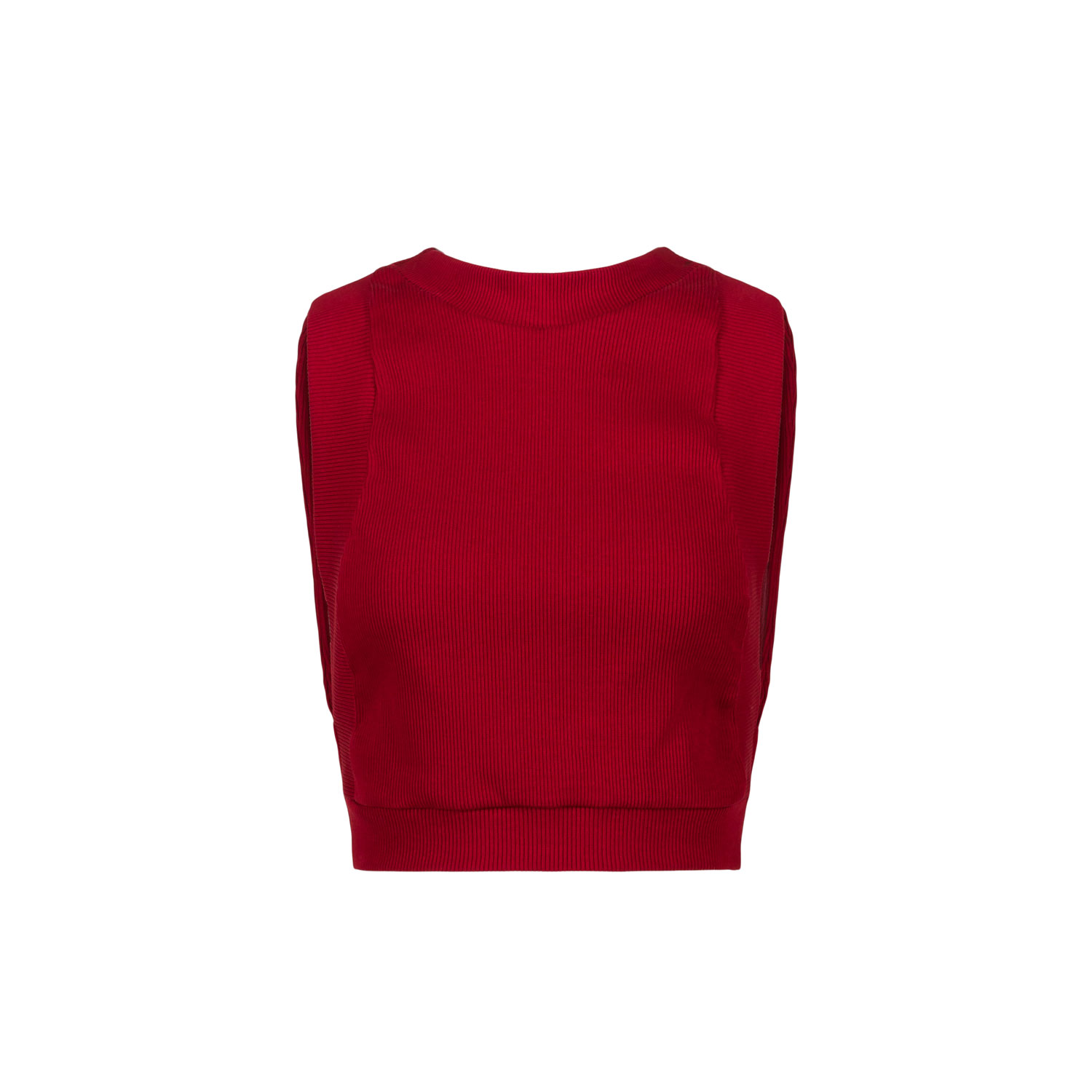 Women’s Kirsten Open Back Crop Top Chili Red Large Marianne by Marie Jordane