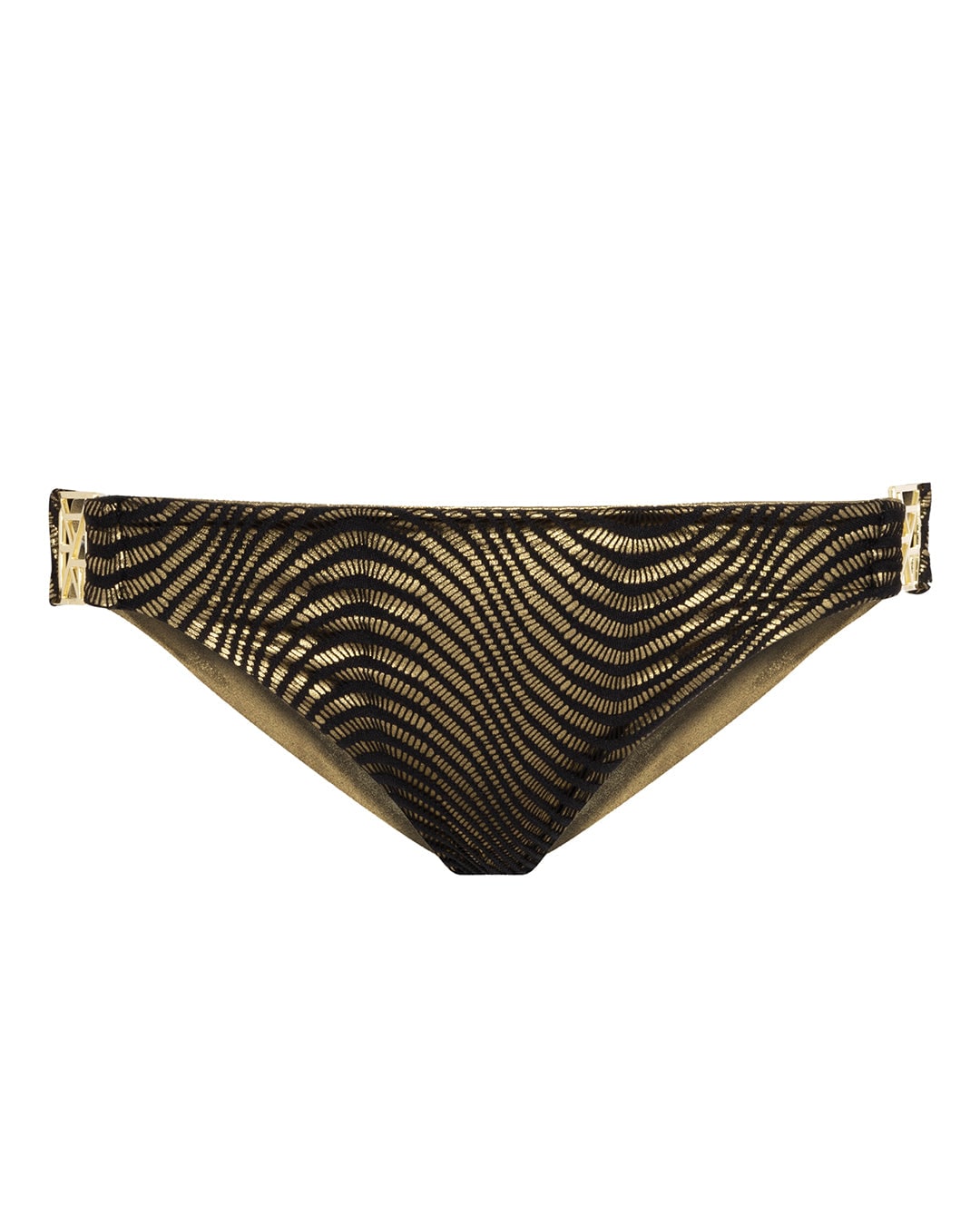 Leyla Maya Women's Gold / Black Kate Bikini Bottoms - Bronze Goddess In Brown