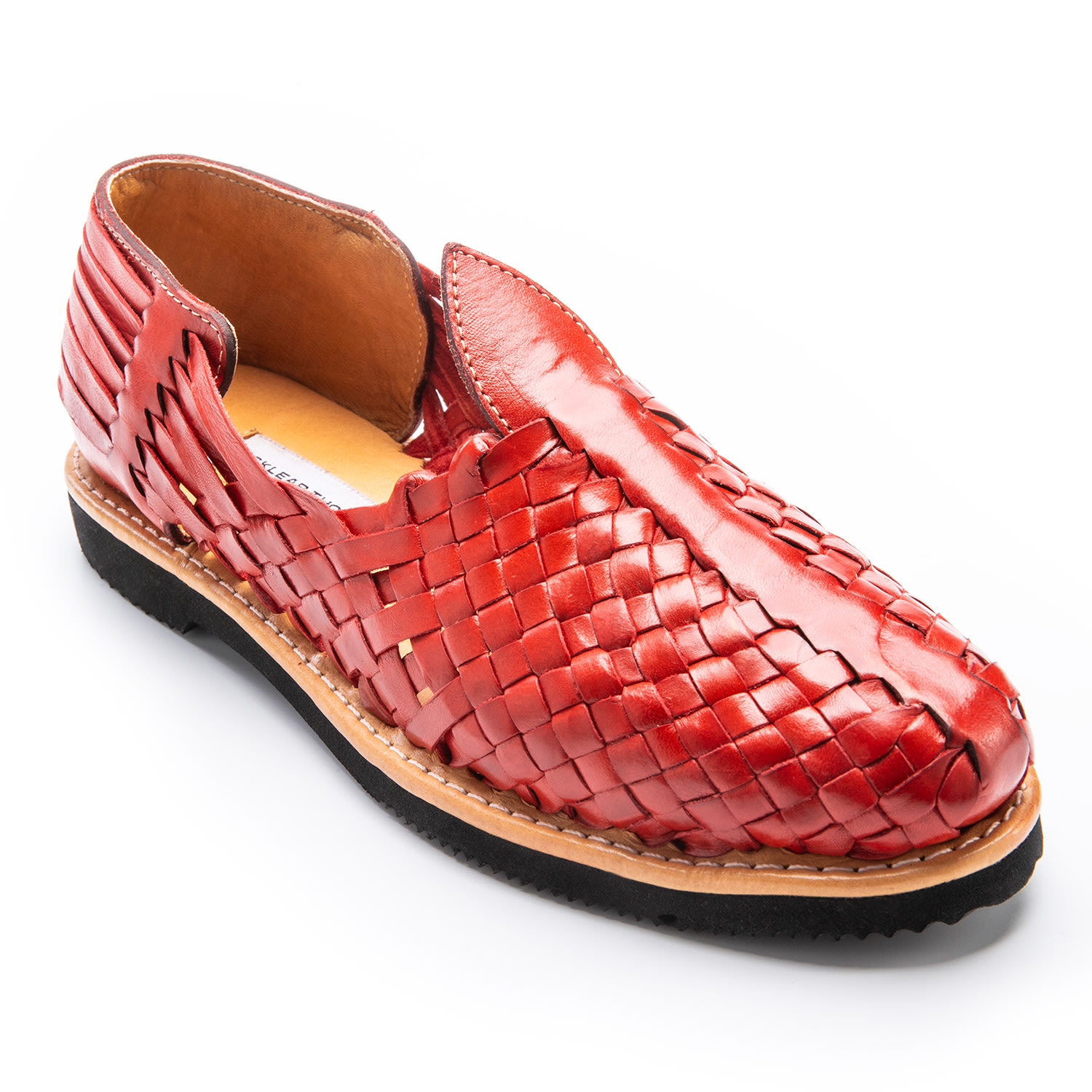 Locklear Thomas Men's Hand Crafted Explorer Loafer In Red In Red