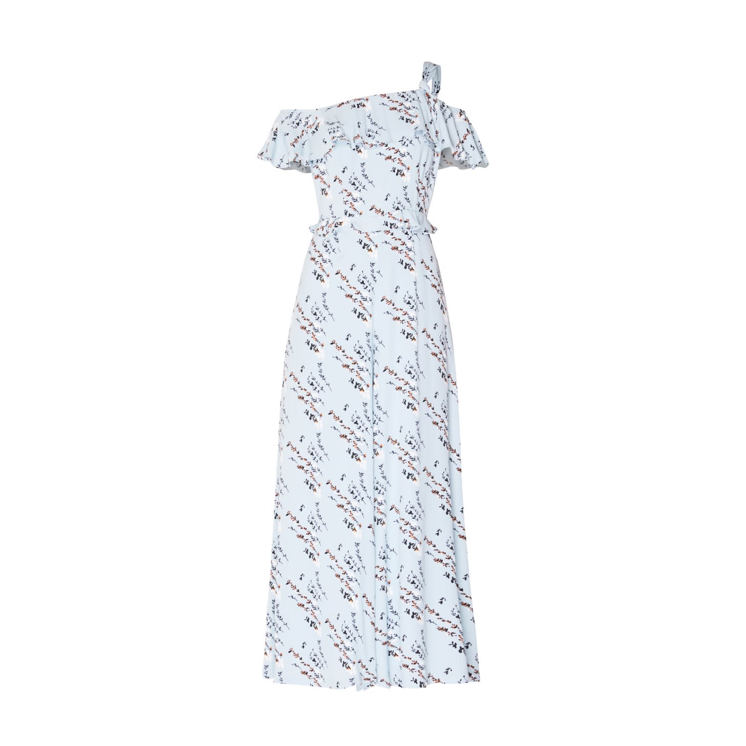light blue floral jumpsuit