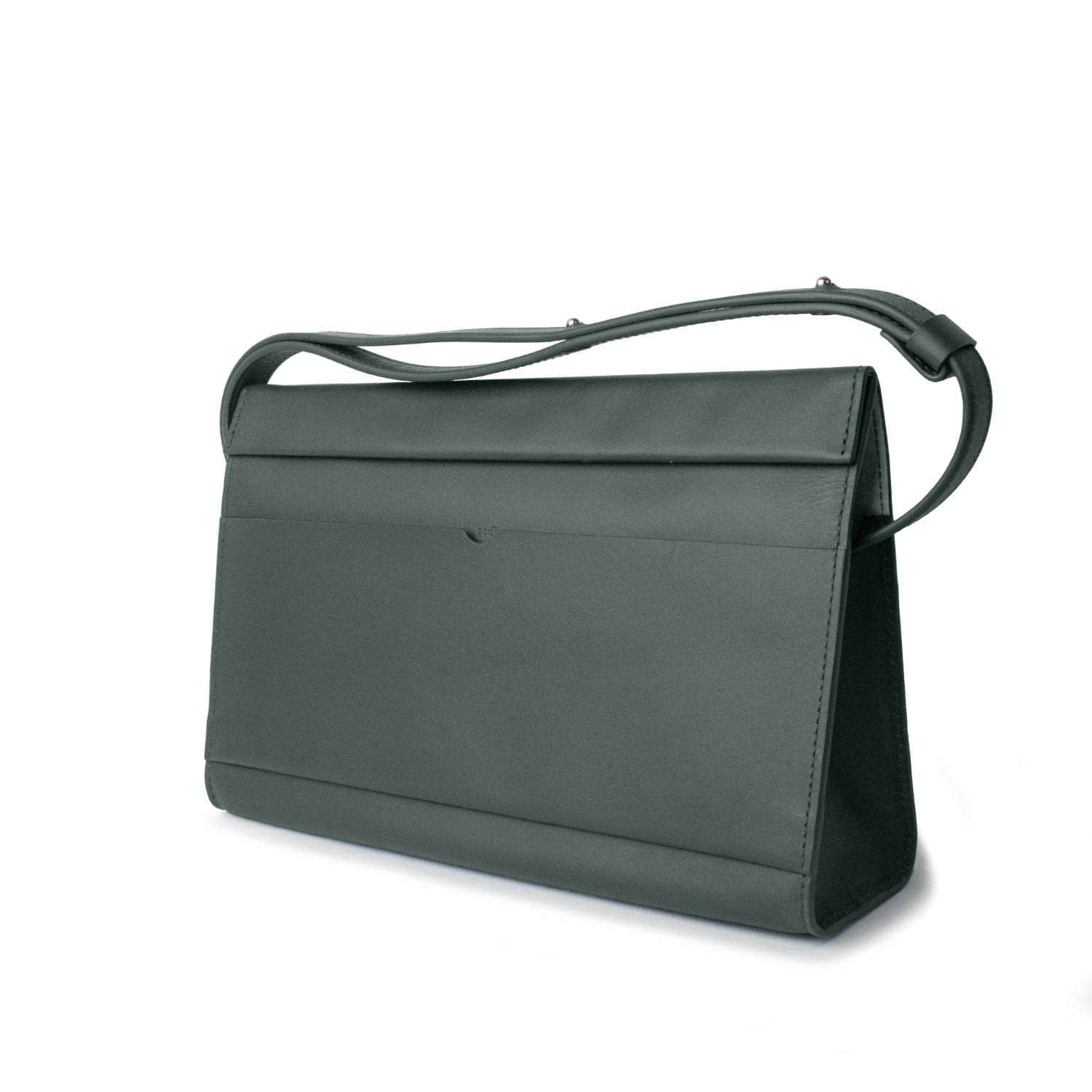 Godi. Women's The Christy Handmade Adjustable Shoulder Bag - Dark Green In Green