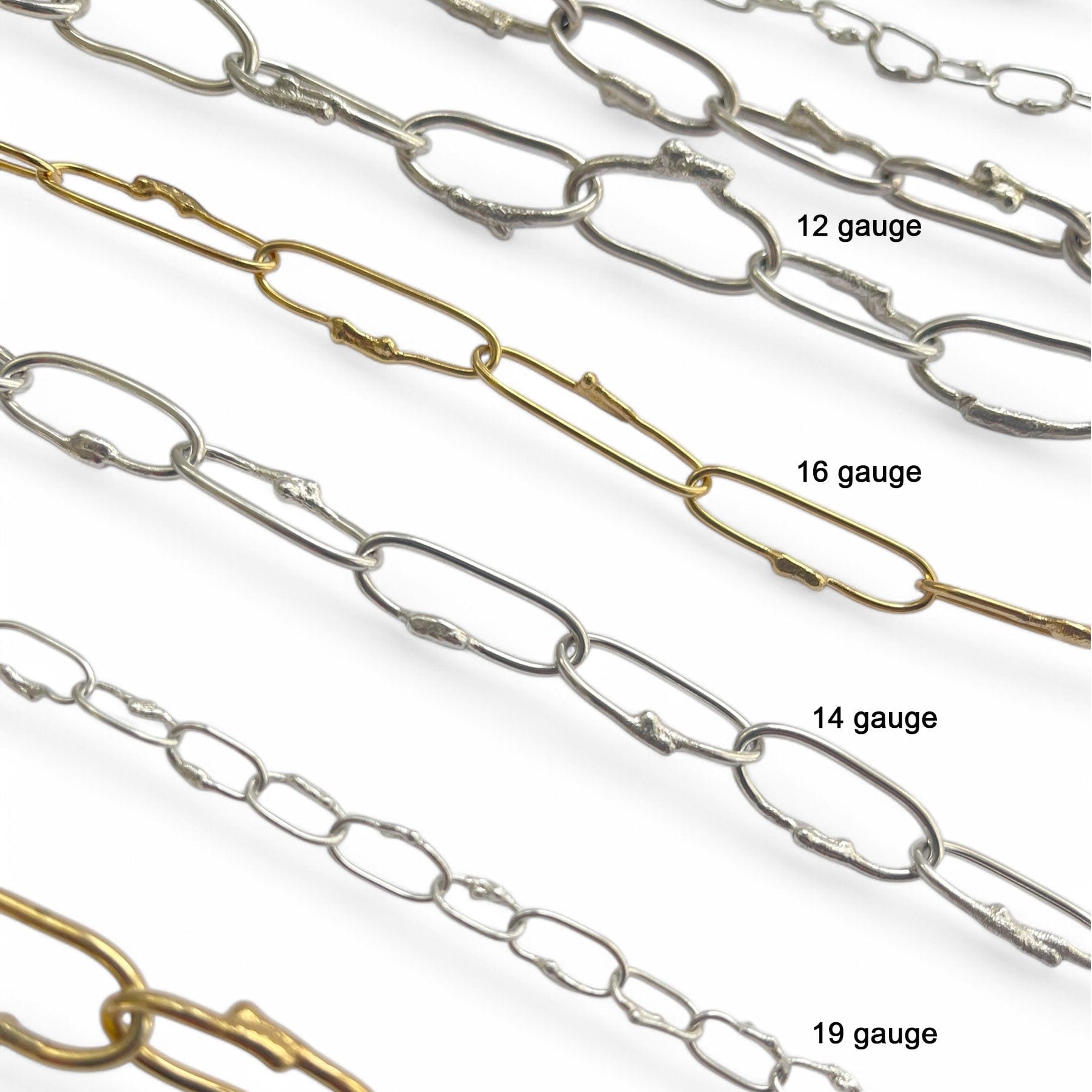 Gillian Trask Women's Silver Paperclip Chain Bracelets - Nineteen Gauge