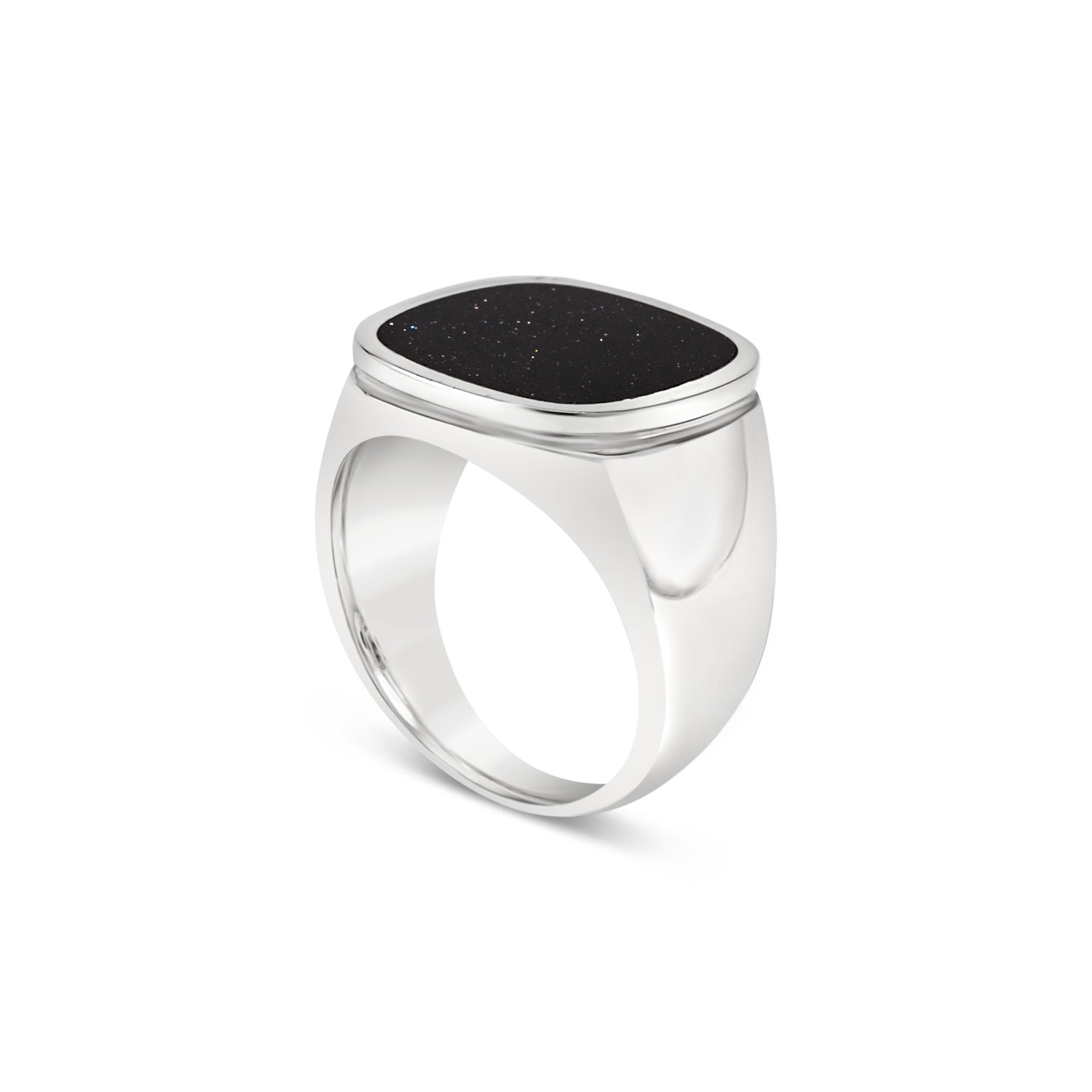 Men’s Black / Silver Mafia Bling Ring Loupn