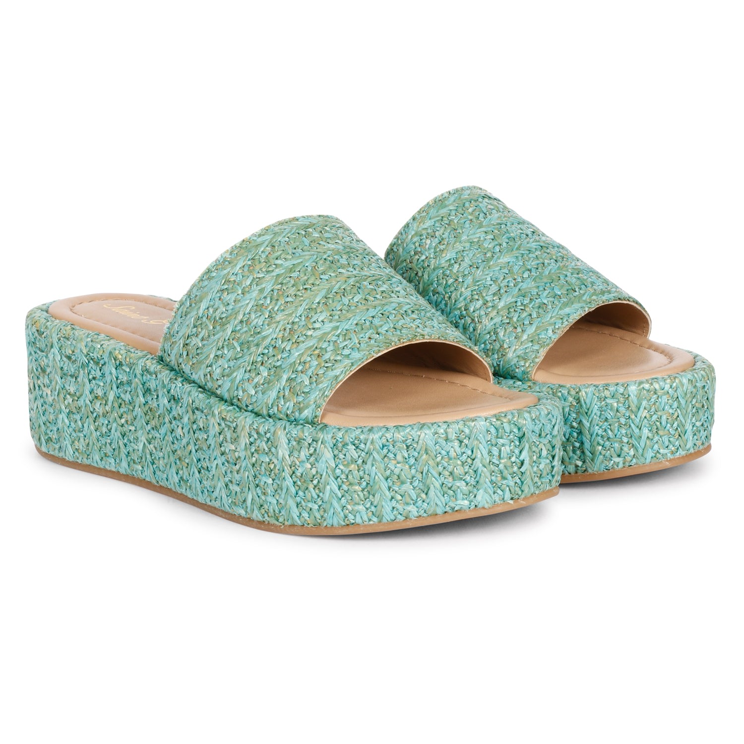 Shop Saint G Women's Blue Betta - Platform Sandal