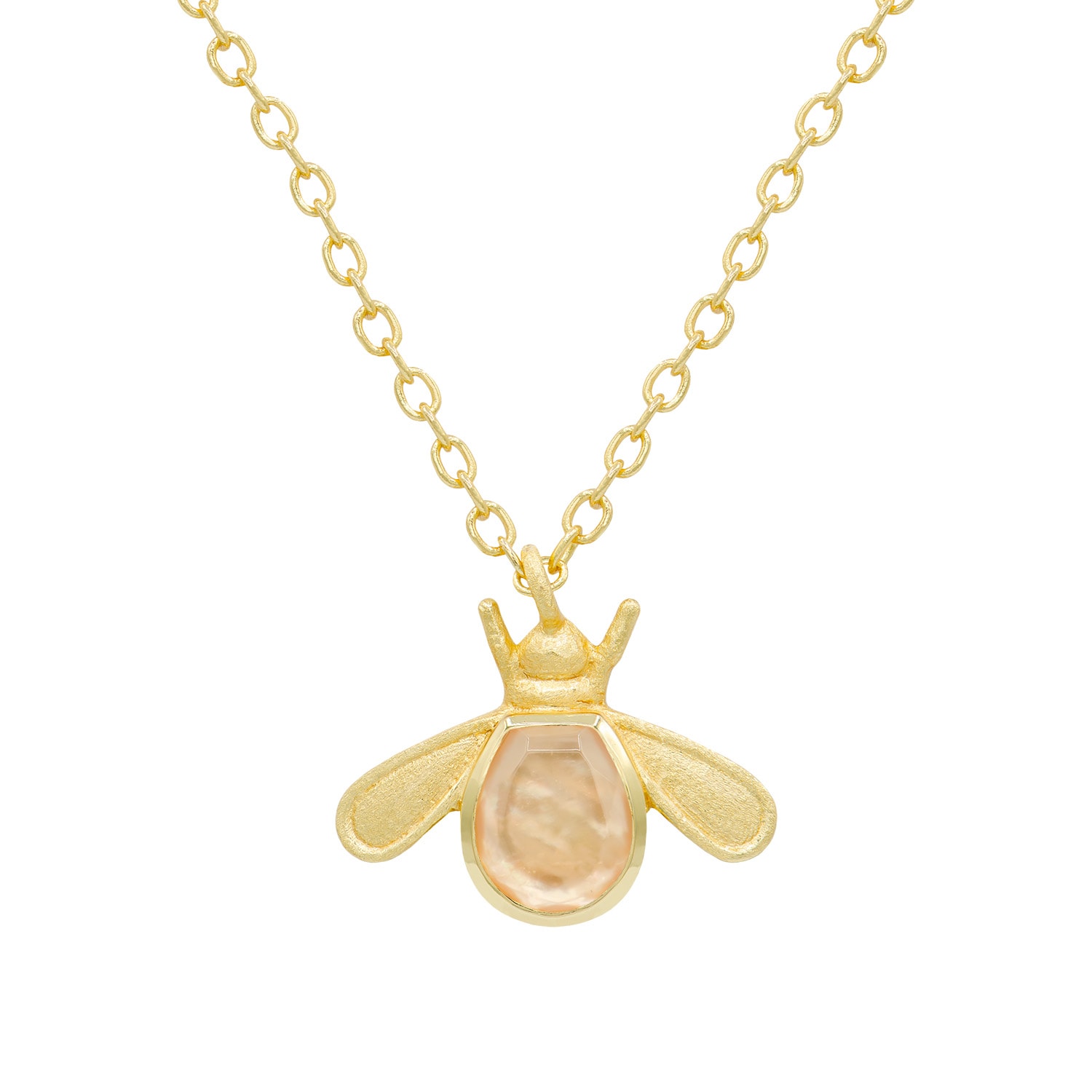 Women’s Yellow / Orange Bumble Necklace In Morganite Marcia Moran