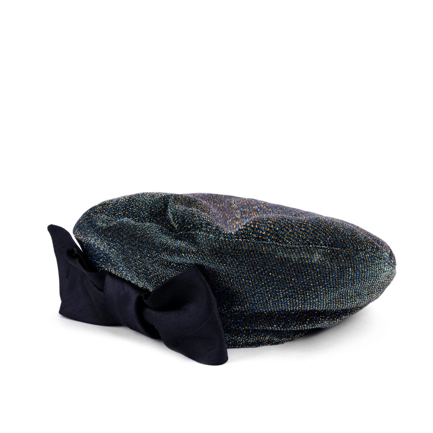 Sibi Hats Women's The Bow And The Hat - Dark Blue French Beret In Blue