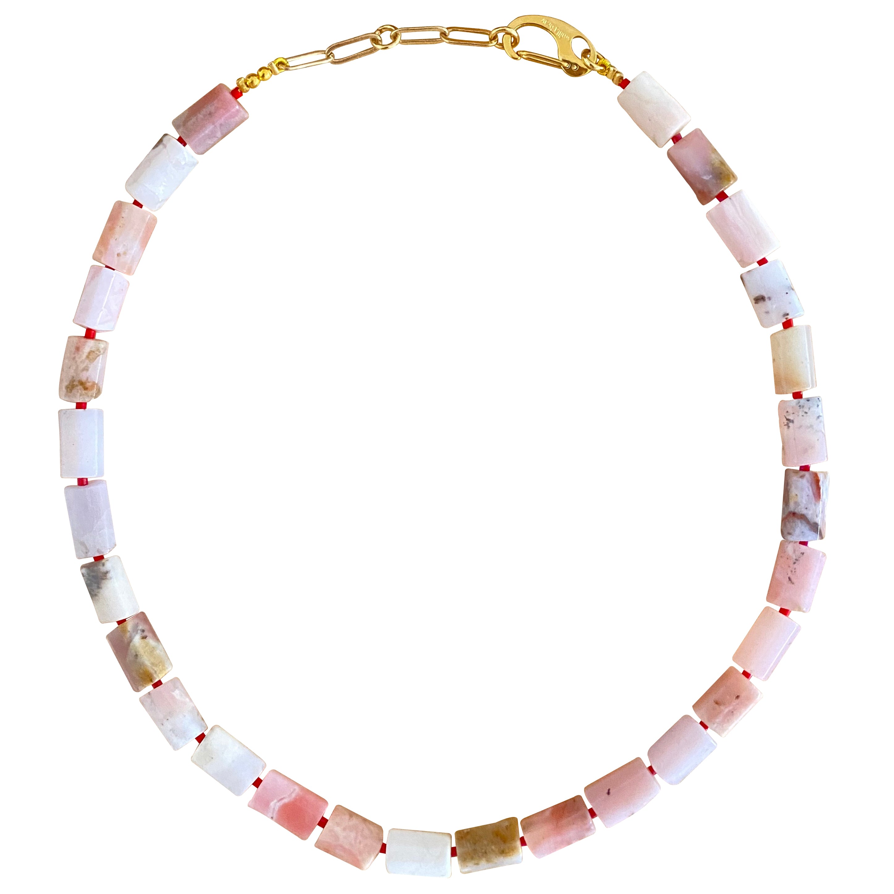 Women’s Gold / Pink / Purple Pink Opal Mio Necklace Smilla Brav