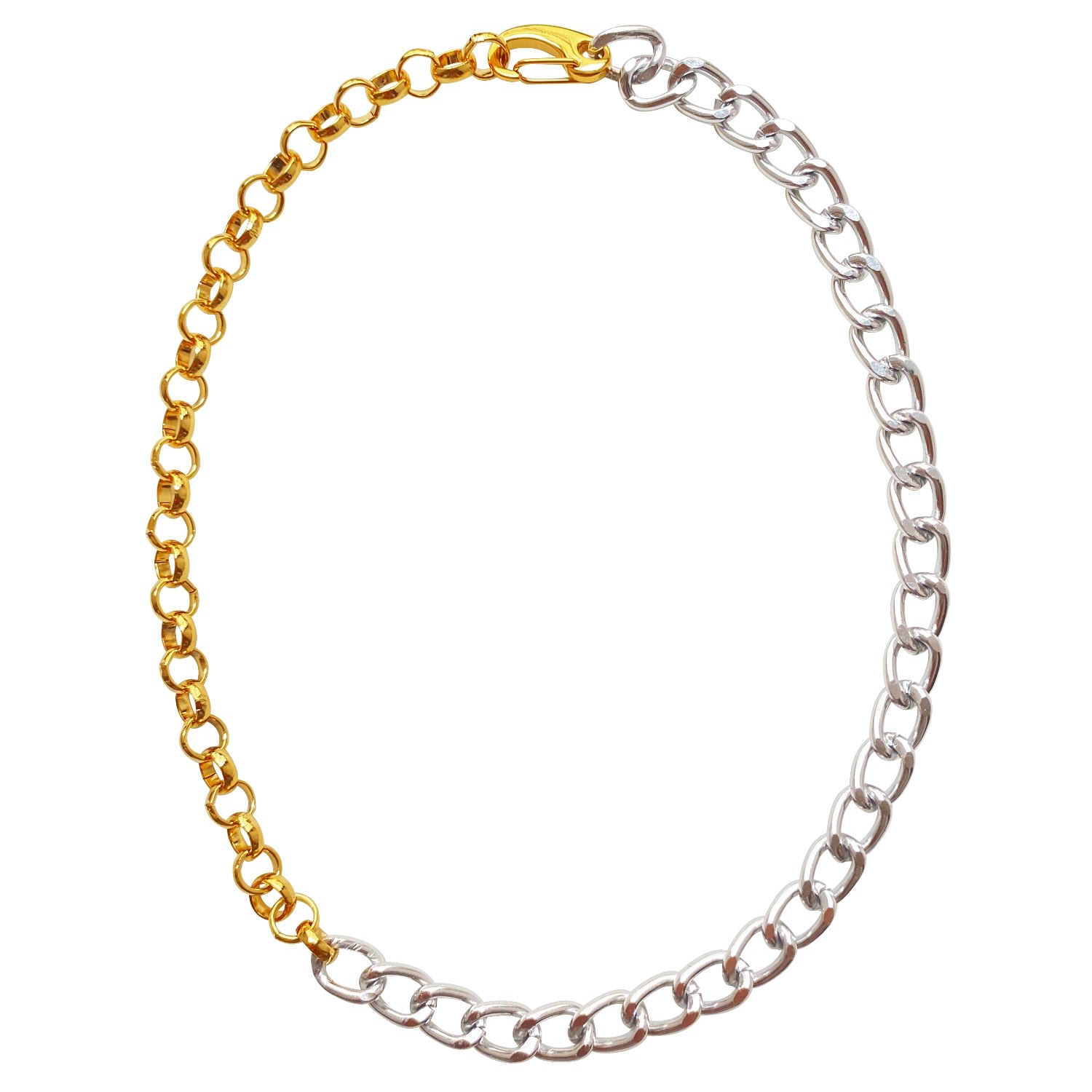 Women’s Gold / Silver Chain Necklace Anne Smilla Brav