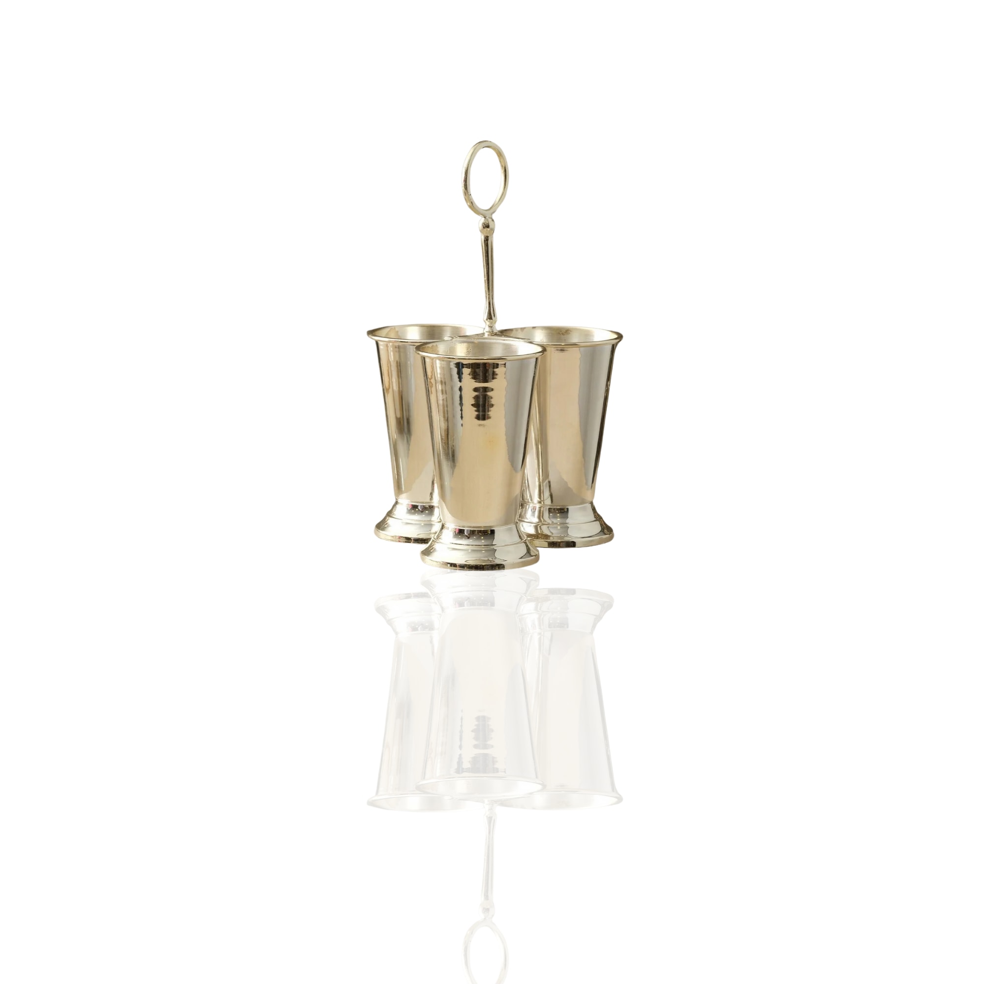 Marleth Silver Triple Cup Cutlery Holder