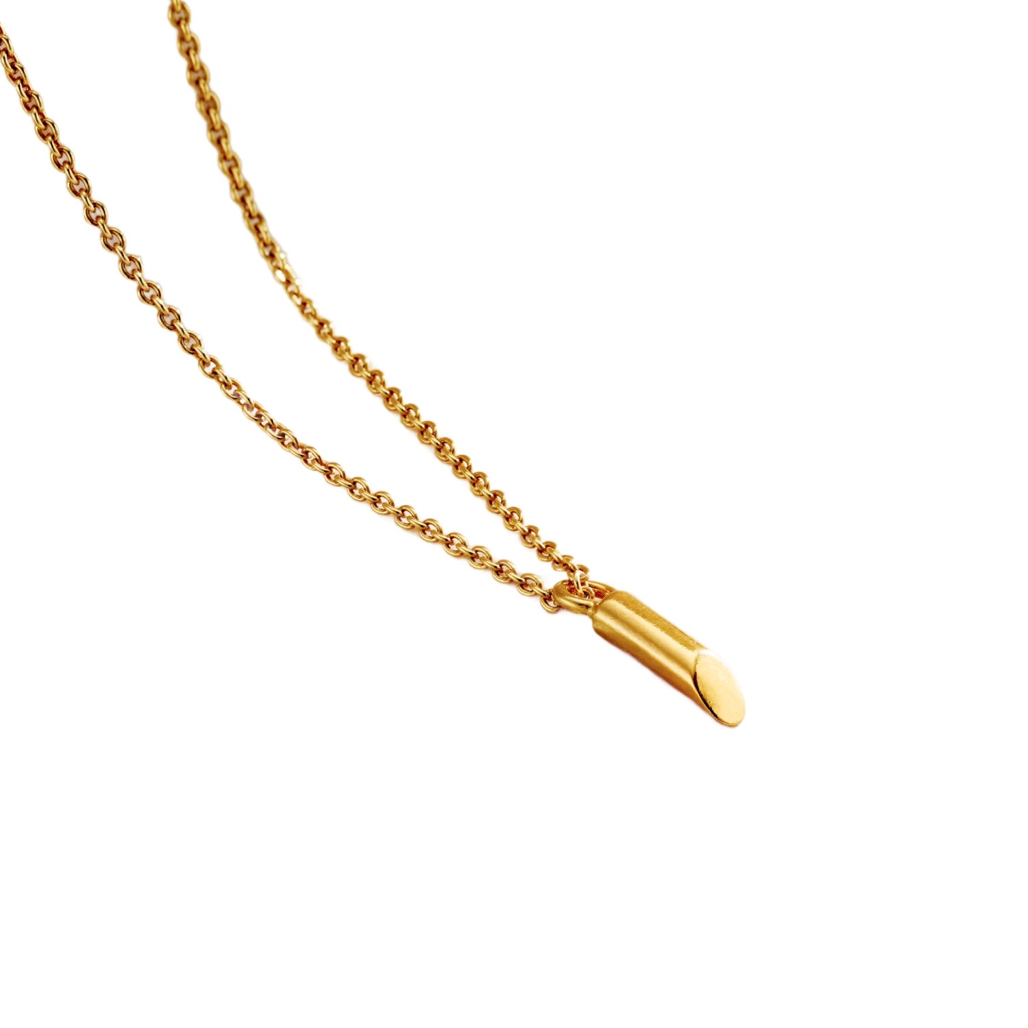 Posh Totty Designs Women's Yellow Gold Plated Mini Flow Bar Necklace In Gold