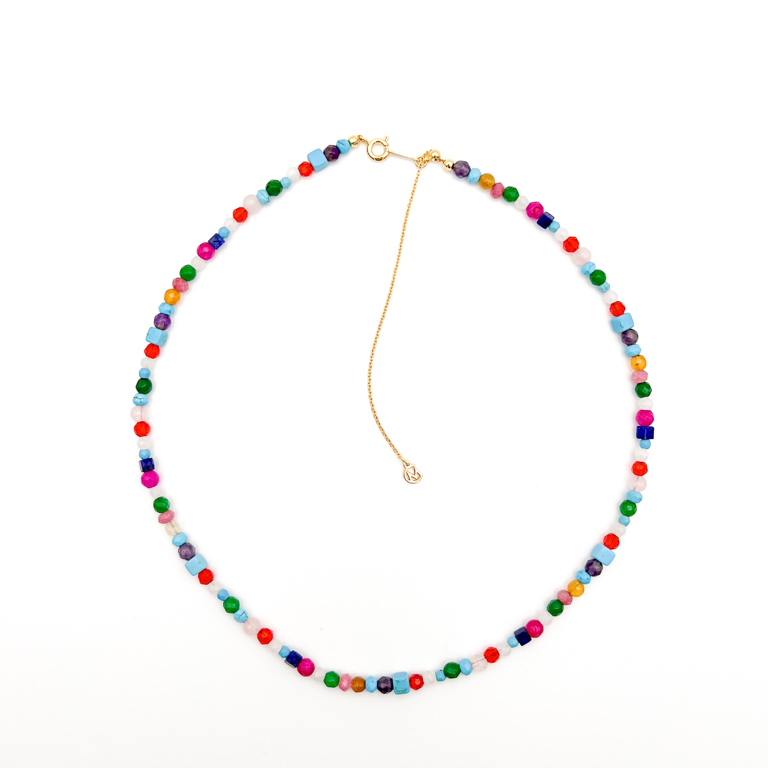 Miss Cecilia Women's Gold Grazia Natural Stone Necklace In Gold