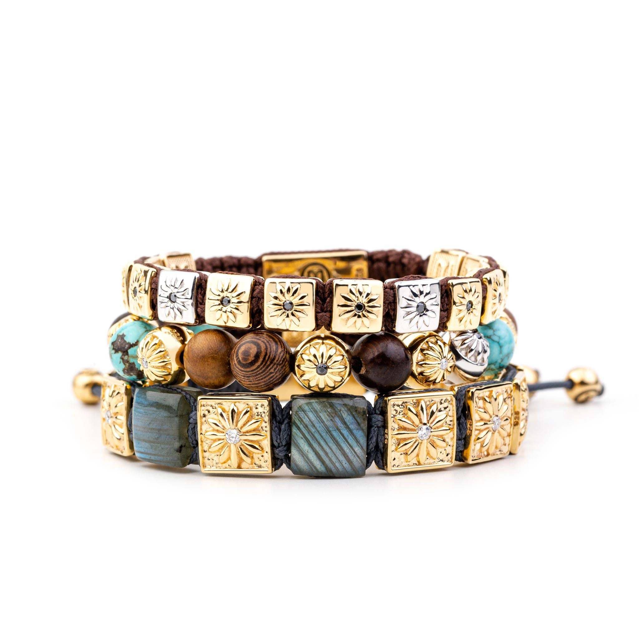 Mahigan Women's Brown / Gold The Raydancer Bracelet Stack