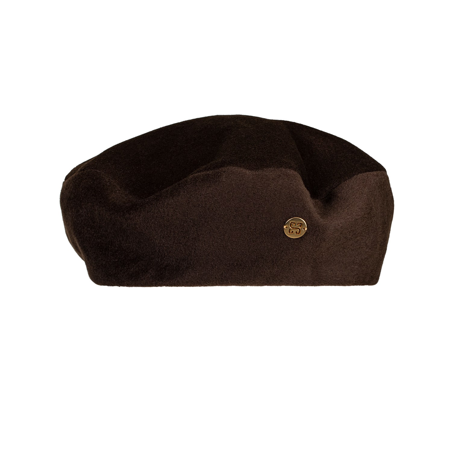 Women’s Chantel - Brown Cashmere Beret Hat Medium Sibi Hats