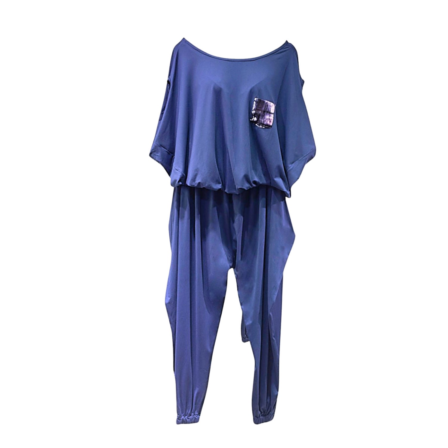 Women’s Labu Jersey Co-Ord Set - Blue Medium Xclamations Uk