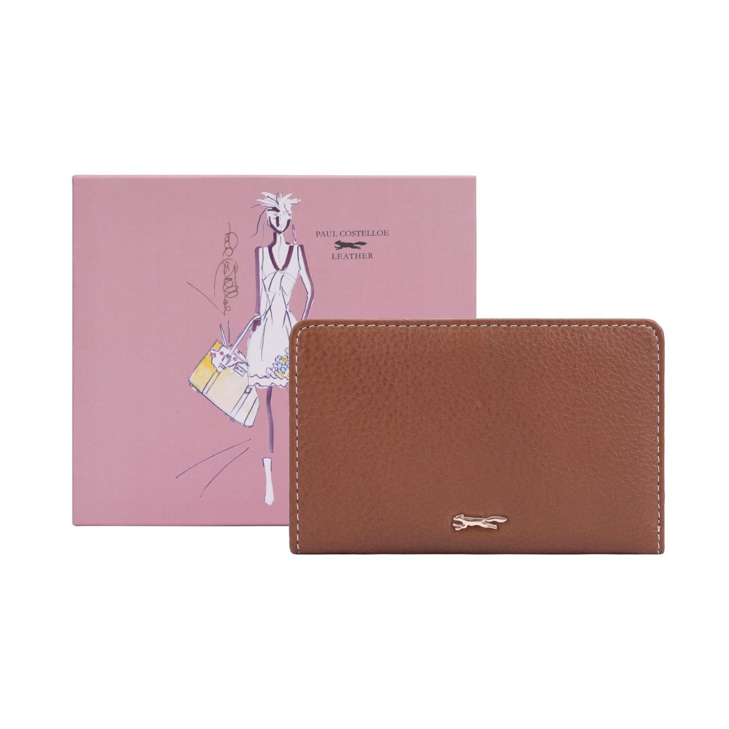 Women's Solidago Leather Purse – Brown | One Size | Paul Costelloe