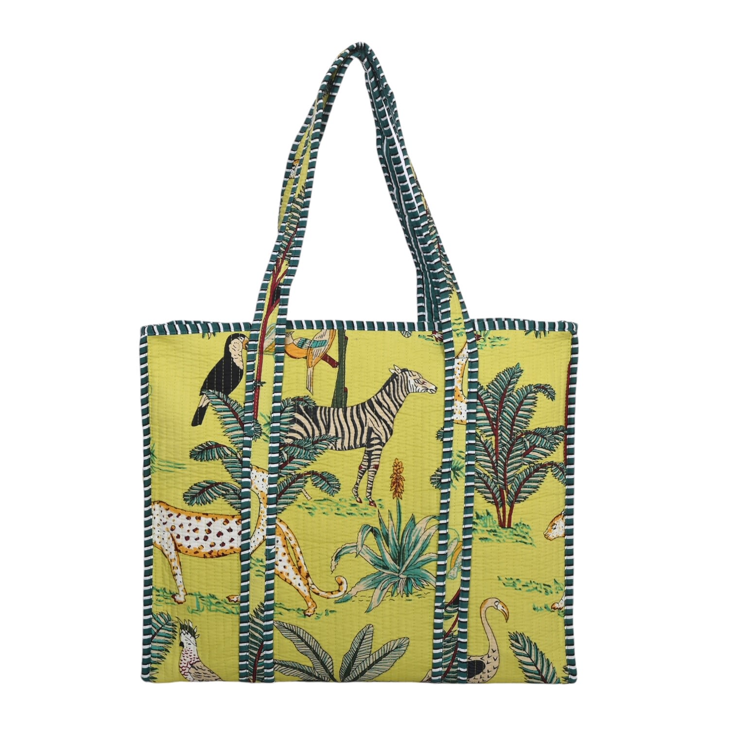Conscious Yoga Collective Women's The Ultimate Jungle Tote In Parrot Green