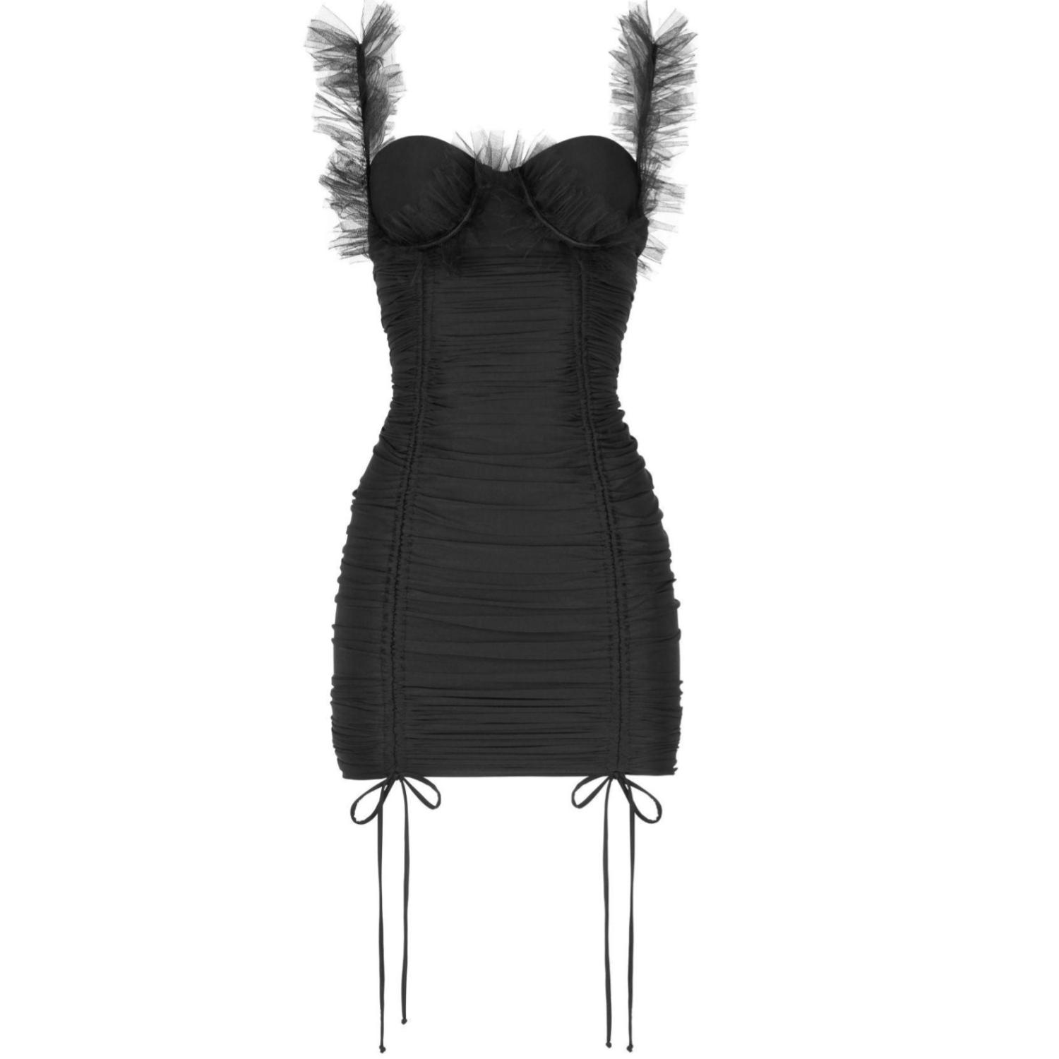 Women’s Black Tracy Dress Small Perilla