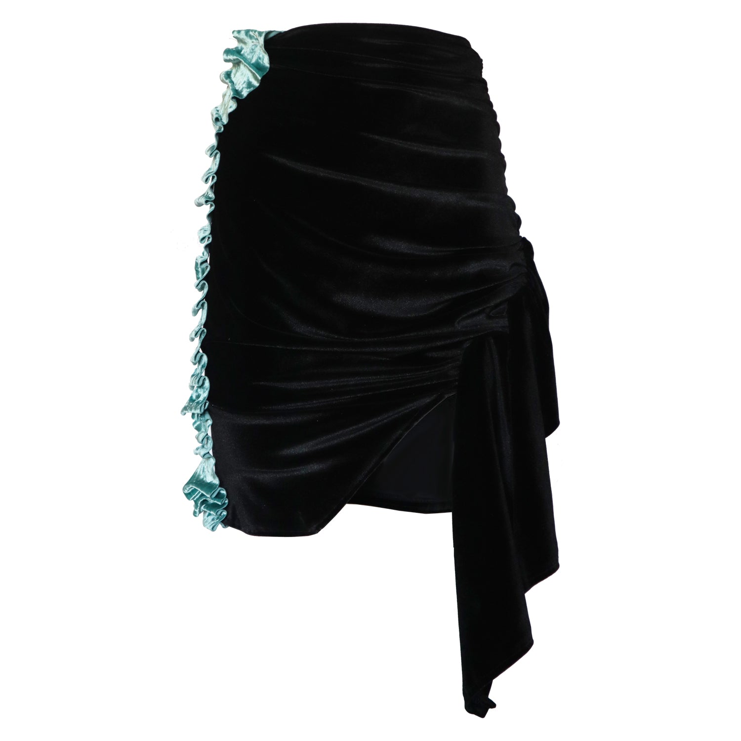 Women’s Quoise Black Velvet Skirt Small Formula S7