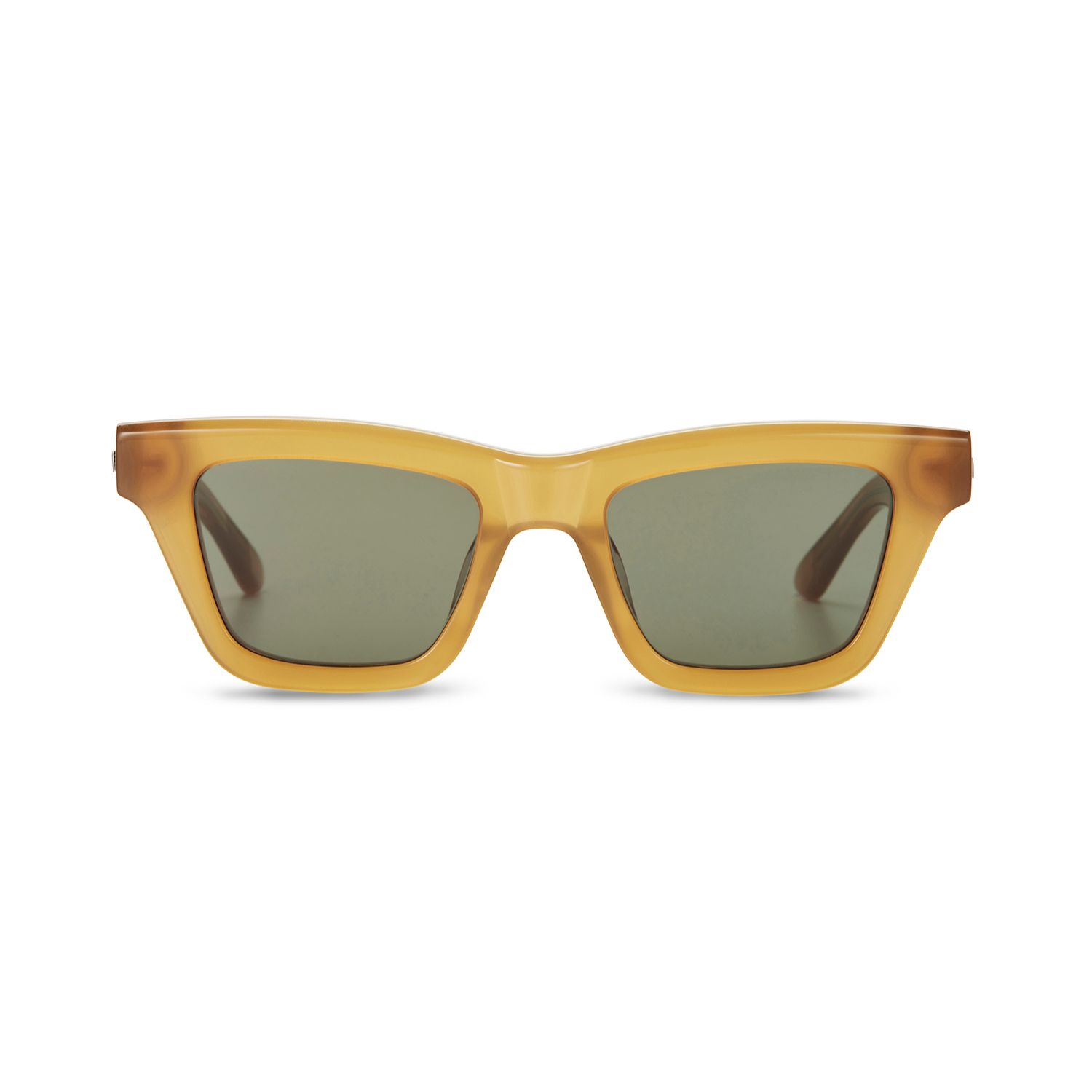 The Avantguard Women's Green Yarrow Caramel Wayfarer Sunglasses In Green