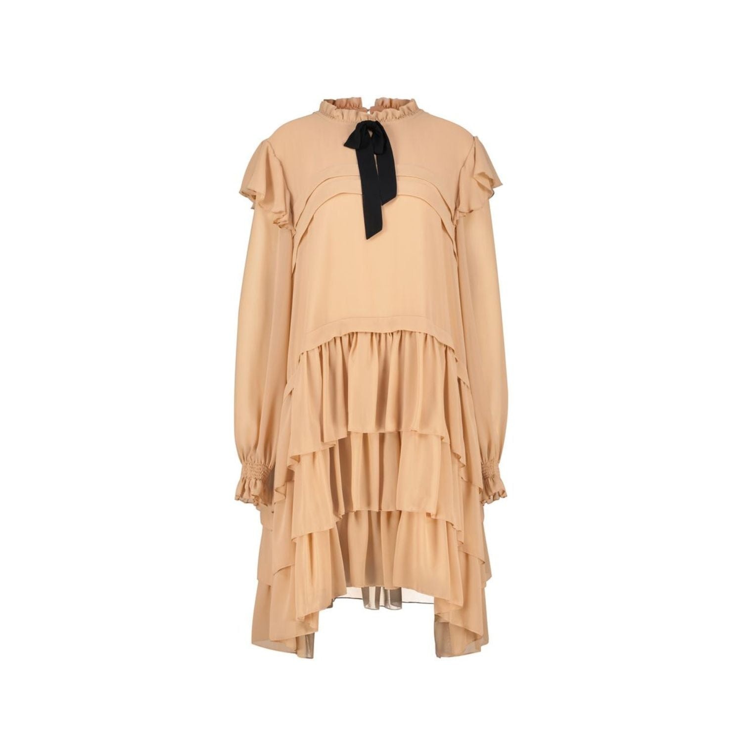 Mammu Couture Women's Neutrals / Brown Dress Lèonie Mocha - Mini