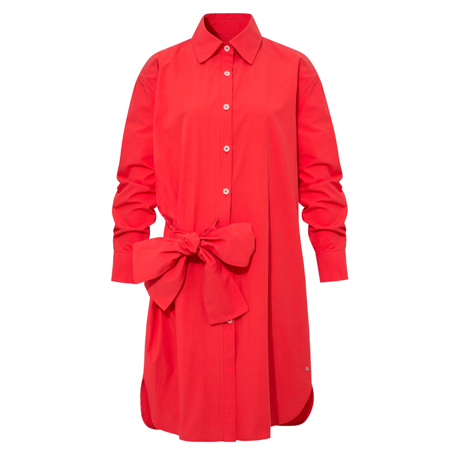 Women’s Red Dress No10 Poplin Shirt Dress L/Xl Giyi