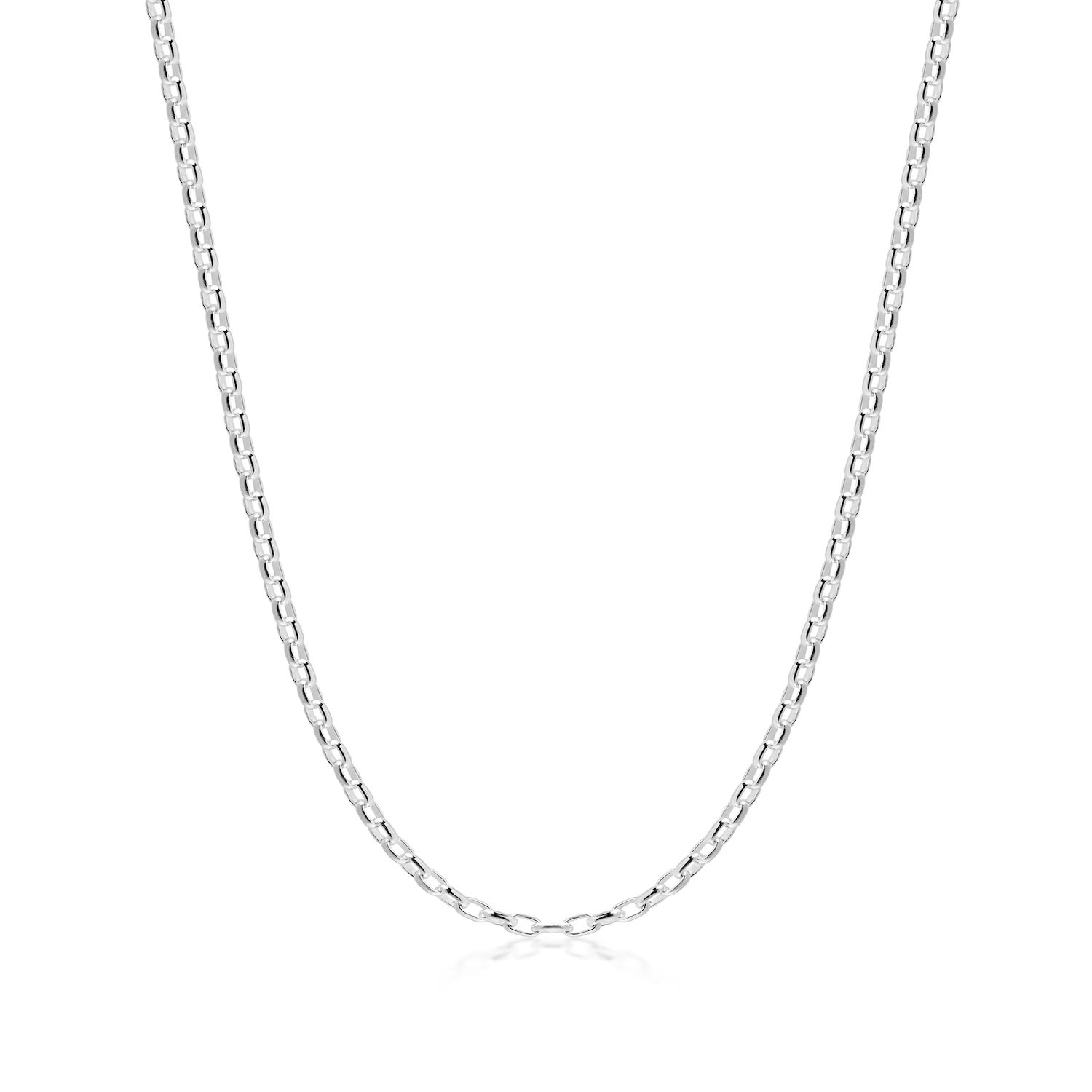 Men’s Sterling Silver Thin Cable Chain Nialaya