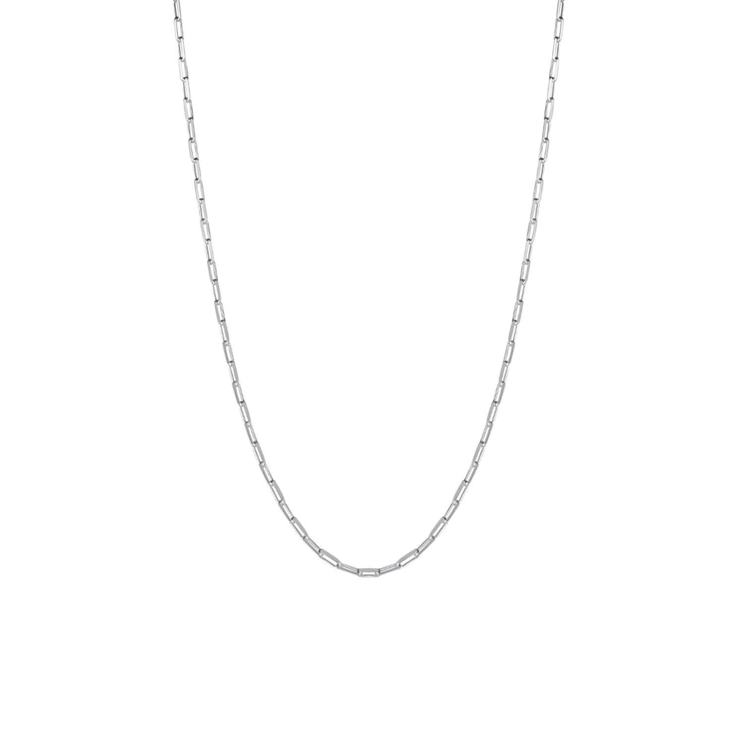 Spero London Women's Rectangular Link Chain Sterling Silver Necklace - Silver In Metallic