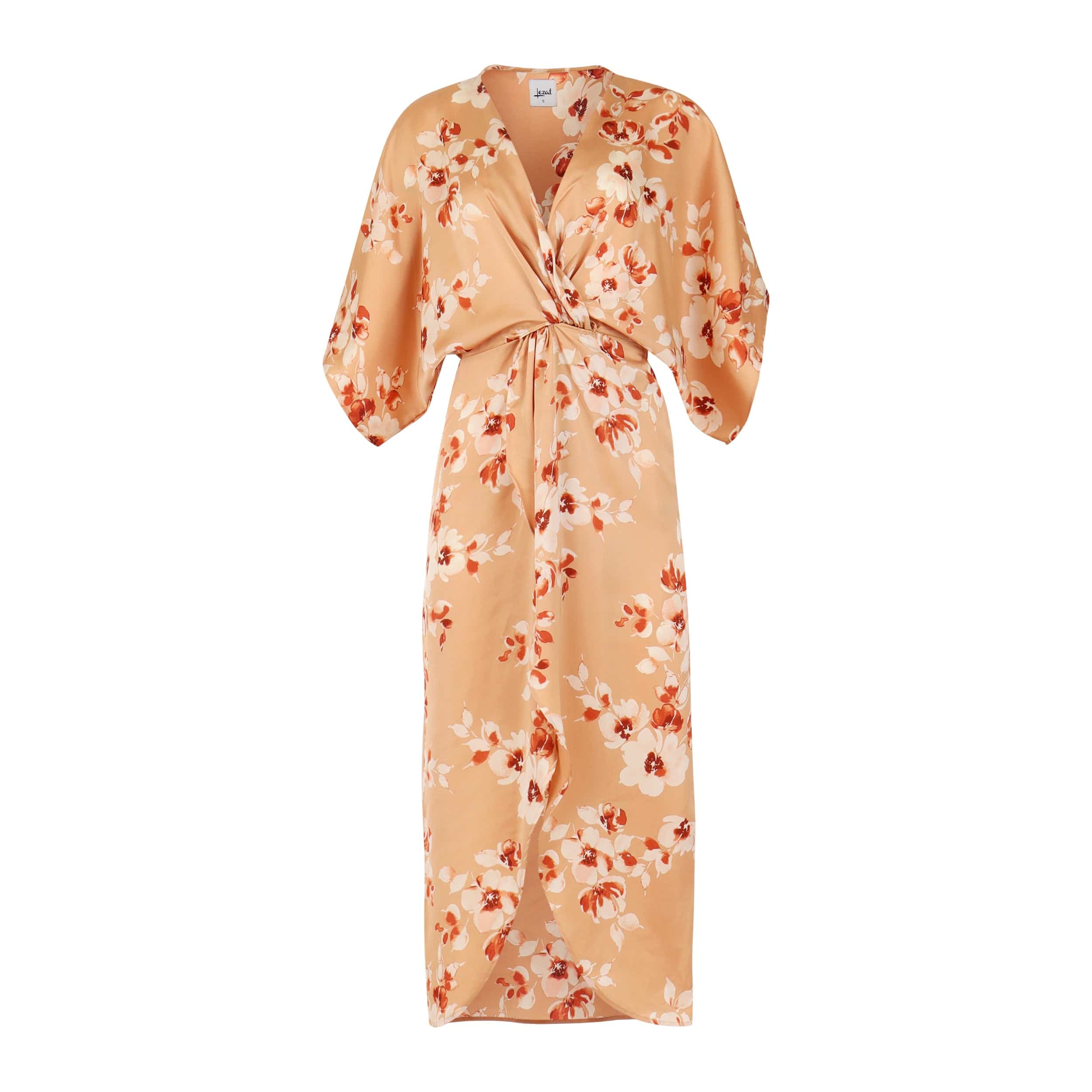 Lezat Women's Joey Maxi Dress - Champagne Blossom In Orange