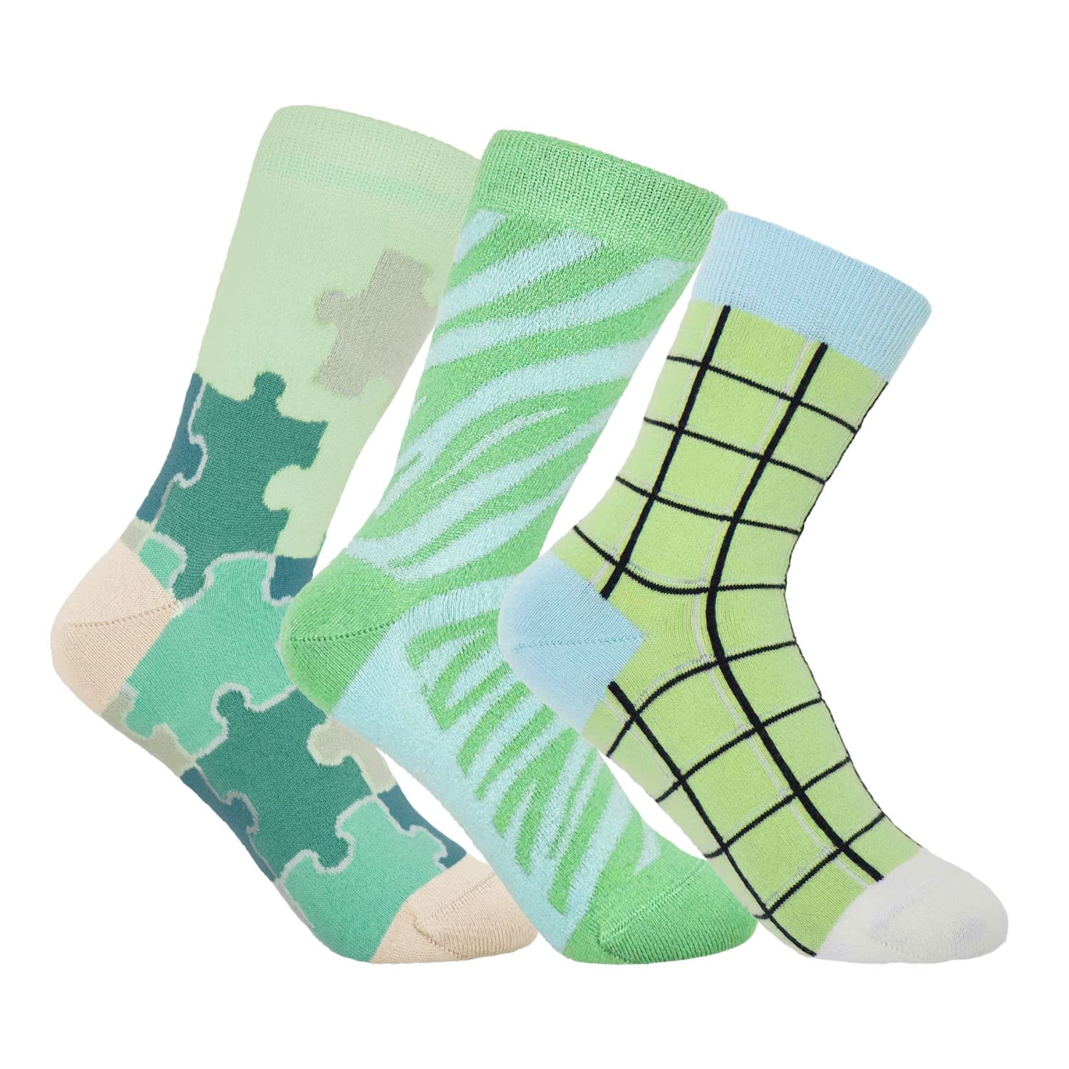 Peper Harow - Made In England Women's Socks Bundle - Green In Green