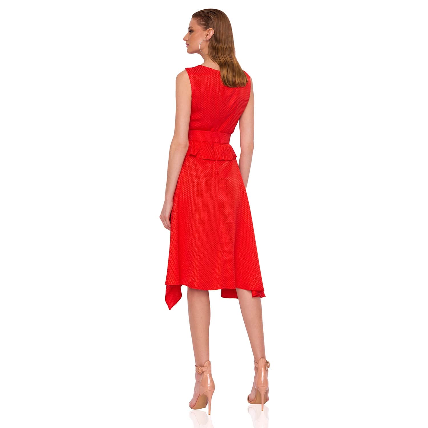 Clos Dress With Ruffles & Waist Belt (XXS) | Nissa | Wolf & Badger