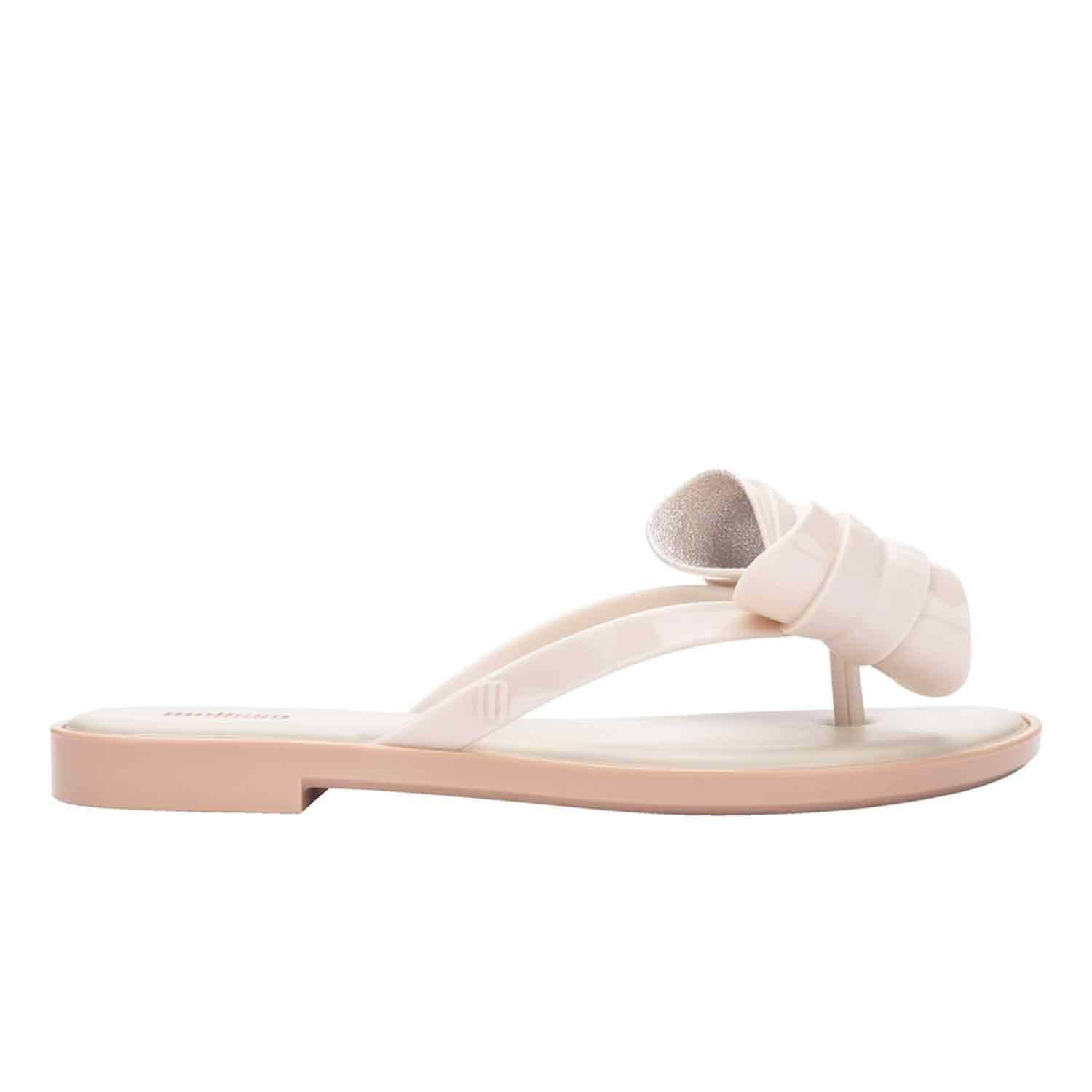 Melissa Women's Neutrals Flip Flop Slim V - Beige Beige In Beige