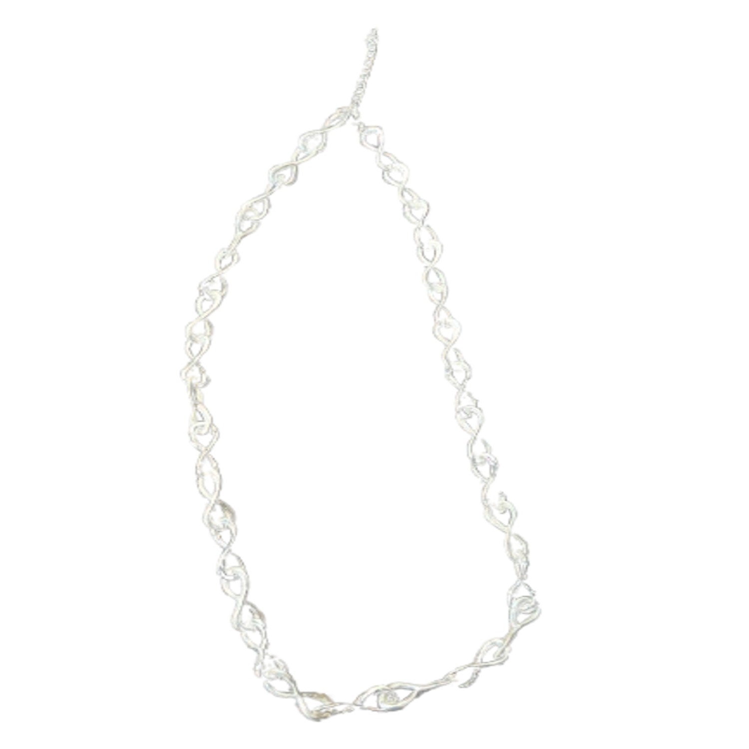 Saachi Women's Silver Infinity Chain Link Necklace