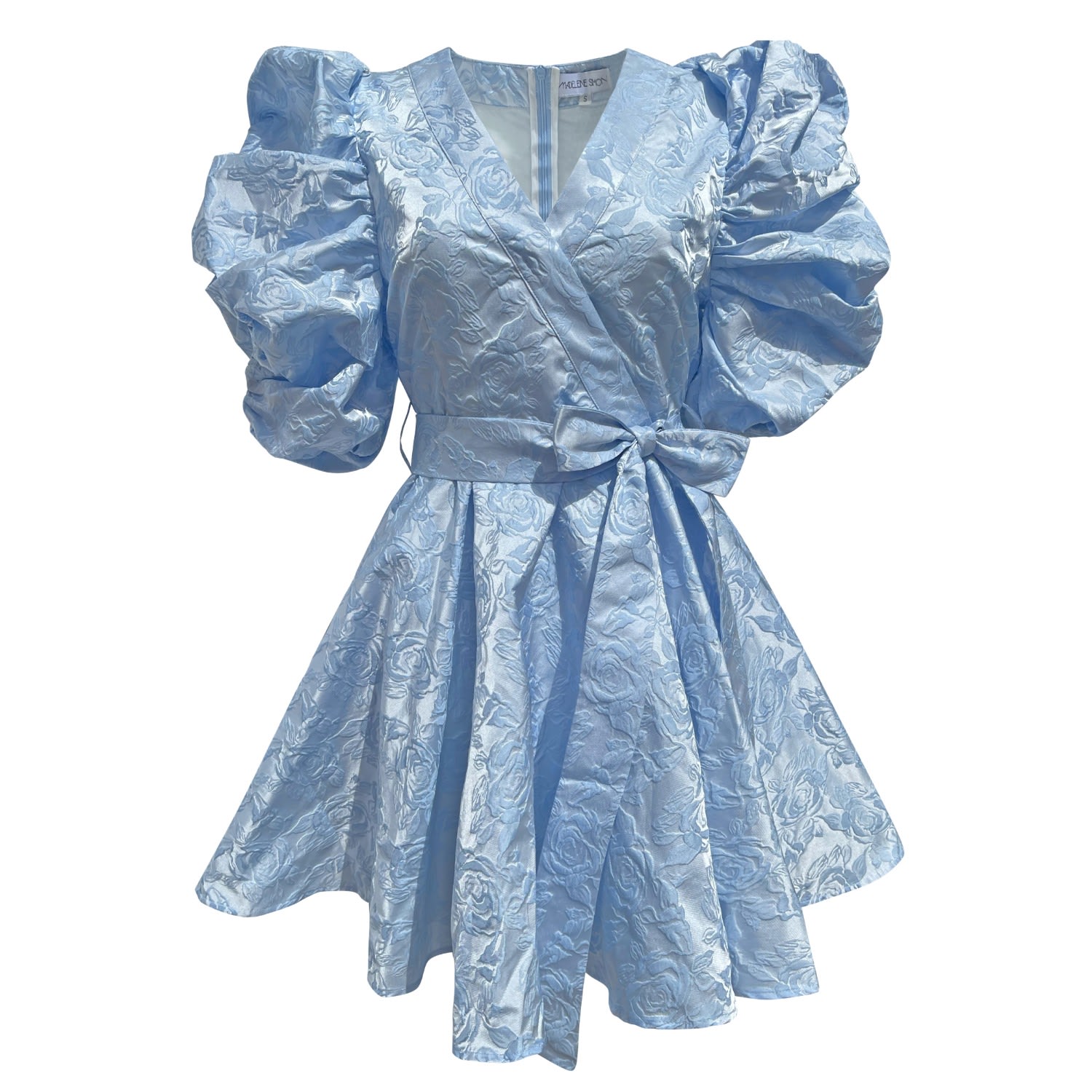Madeleine Simon Studio Women's Aquaris Blue Roses Dress In Blue